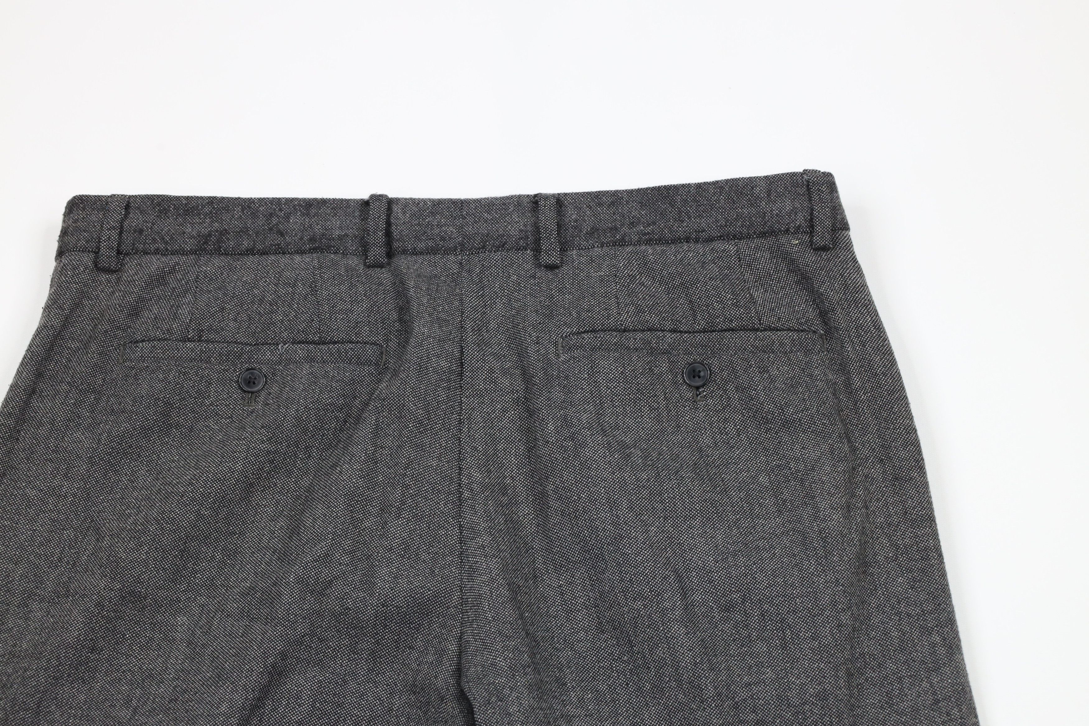 Express × Vintage Express Producer Tweed Flat Front Trousers Chino Pants Size US 36 / EU 52 - 8 Thumbnail