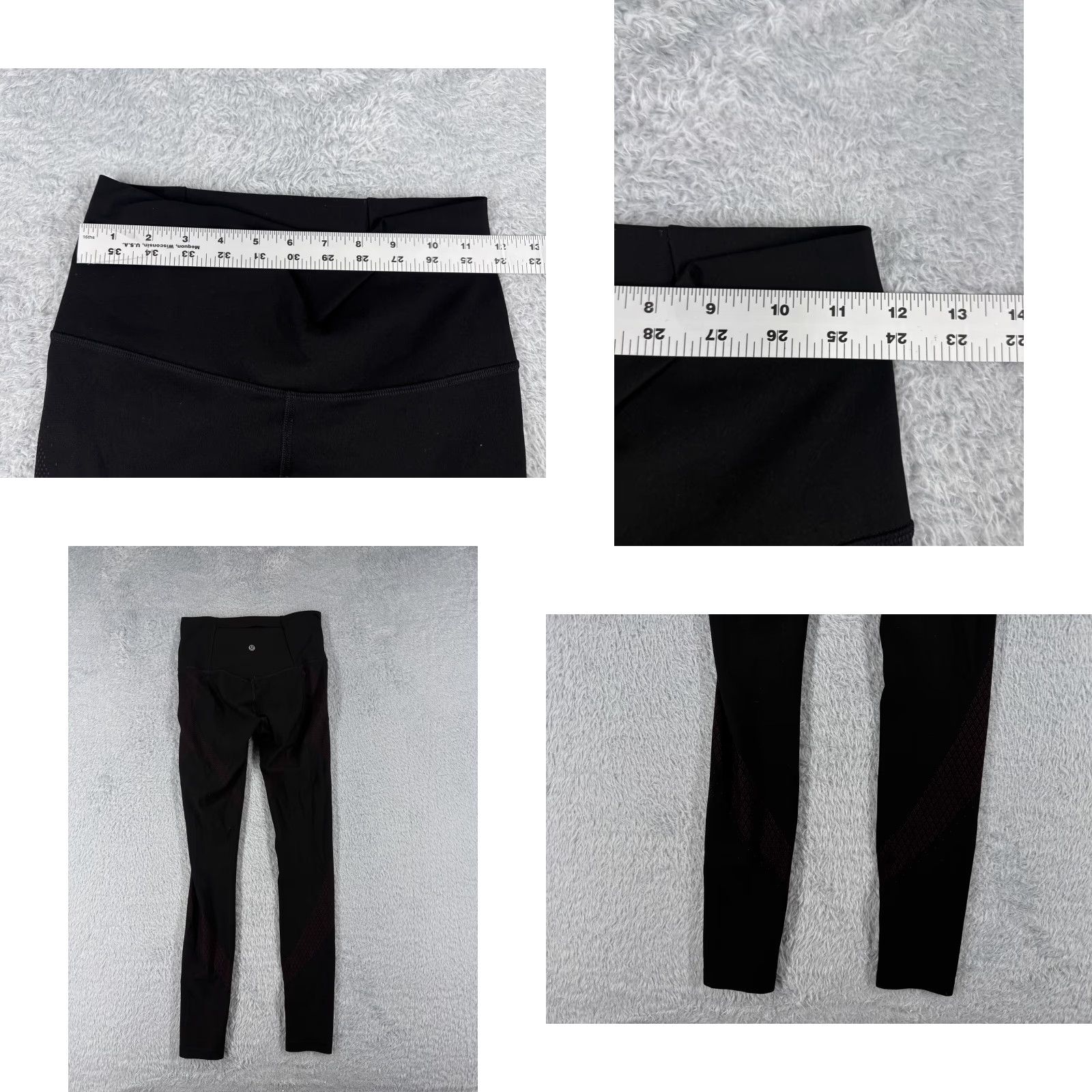 Lululemon Lululemon Pants Women 6 Black Red Mapped Out High-Rise Tight 28" Training Size 28" / US 6 / IT 42 - 8 Thumbnail
