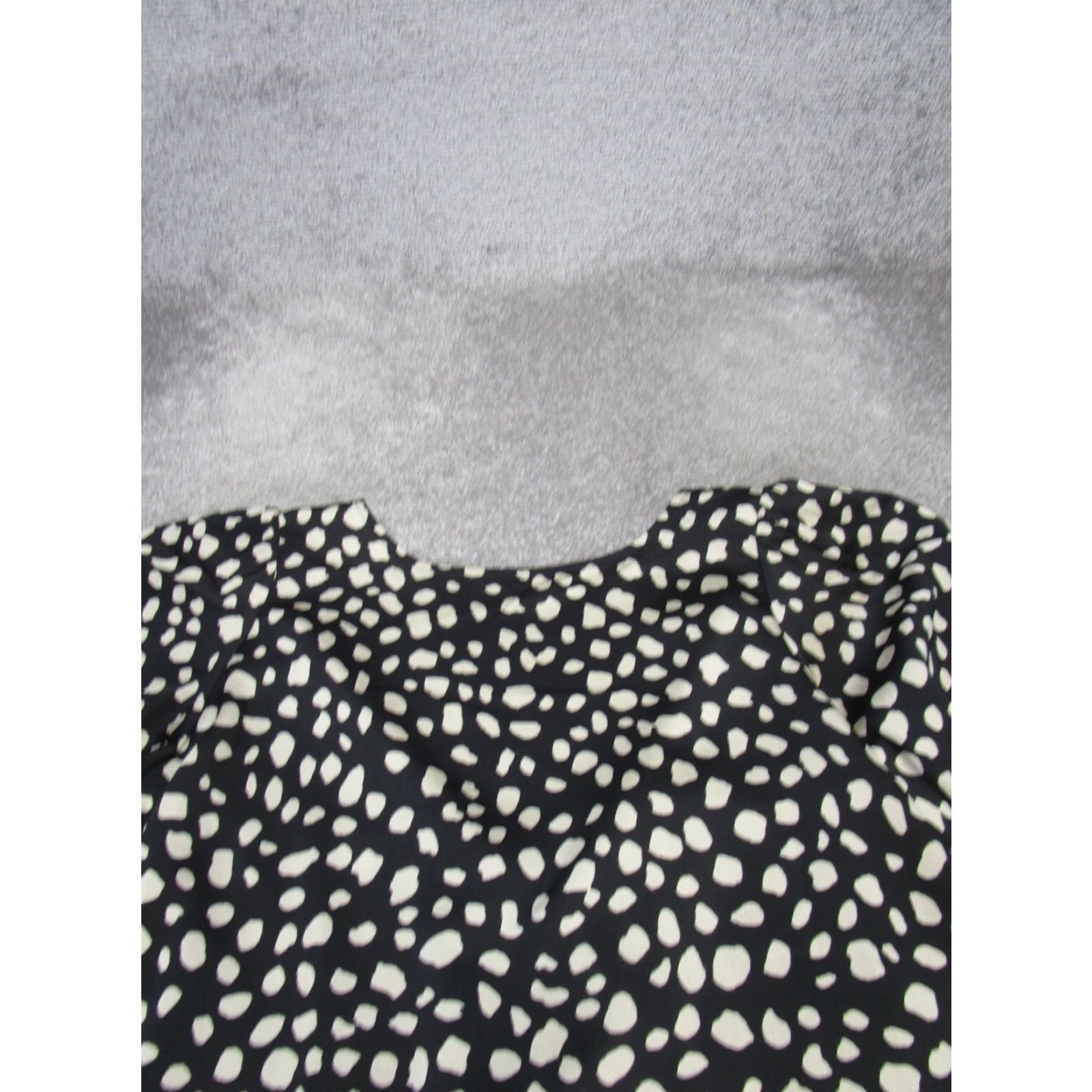 Loft VINTAGE LOFT Shirt Womens Large Black Print Long Sleeve Blouse NEW Size L / US 10 / IT 46 - 2 Thumbnail
