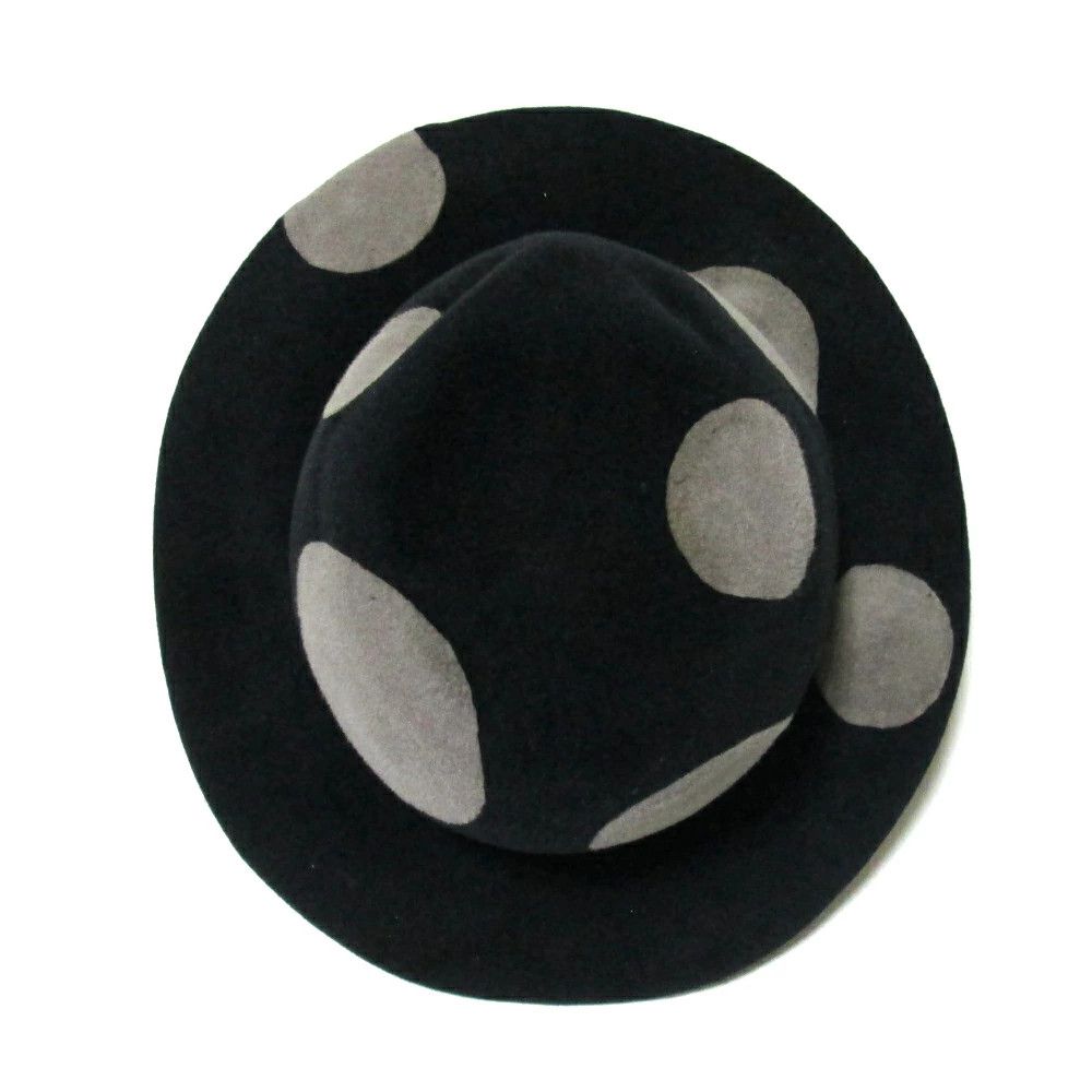 Yohji Yamamoto Yohji Yamamoto POUR HOMME Polka Dot Wool Hat Size ONE SIZE - 3 Thumbnail