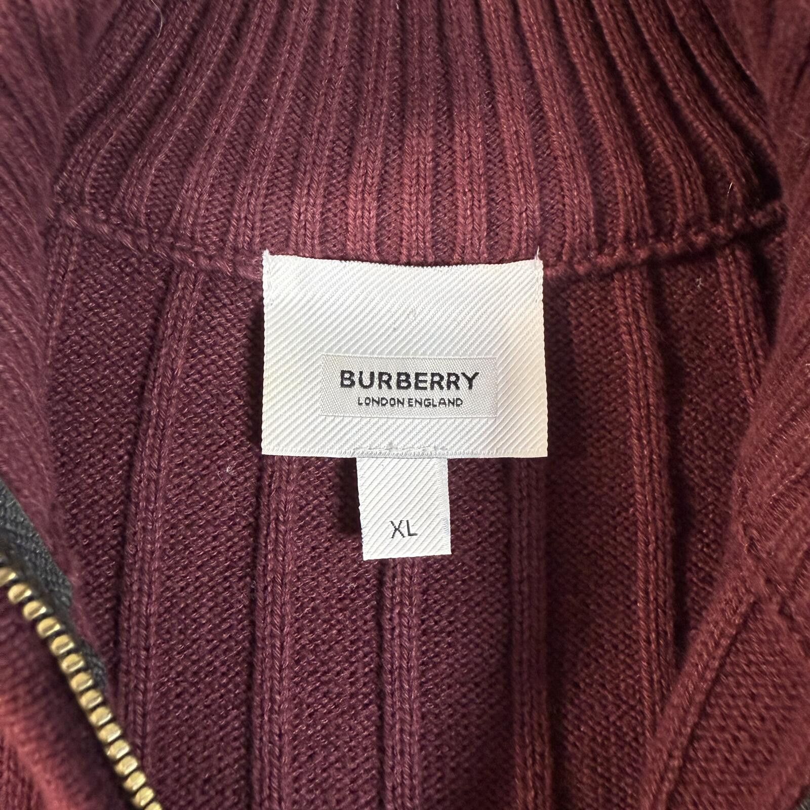 Burberry Burberry London England Quarter Zip Knit Sweater XL Size US XL / EU 56 / 4 - 3 Thumbnail