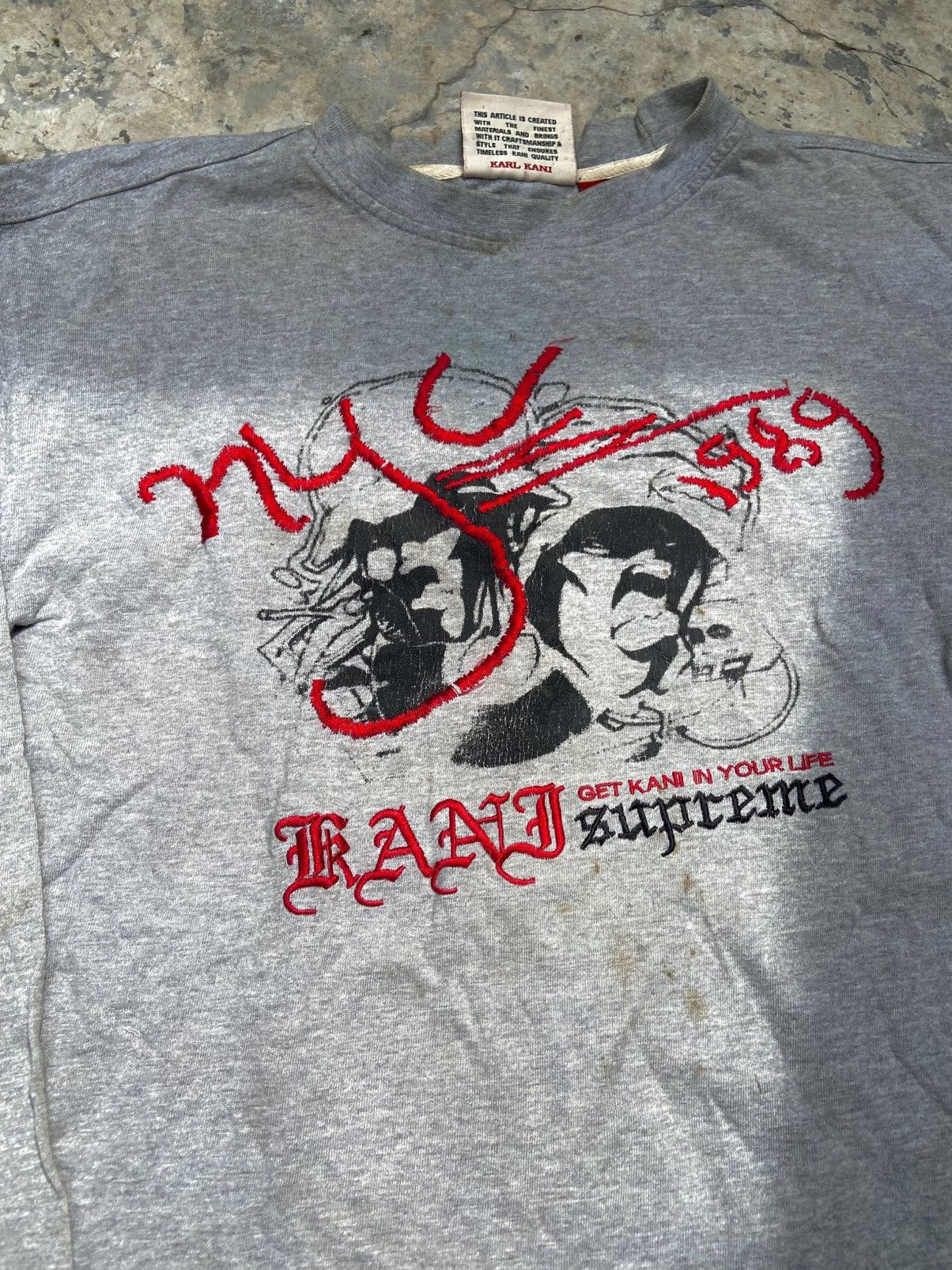 Karl Kani VTG 90s KARL KANI long sleeve t-shirt Size US M / EU 48-50 / 2 - 5 Thumbnail