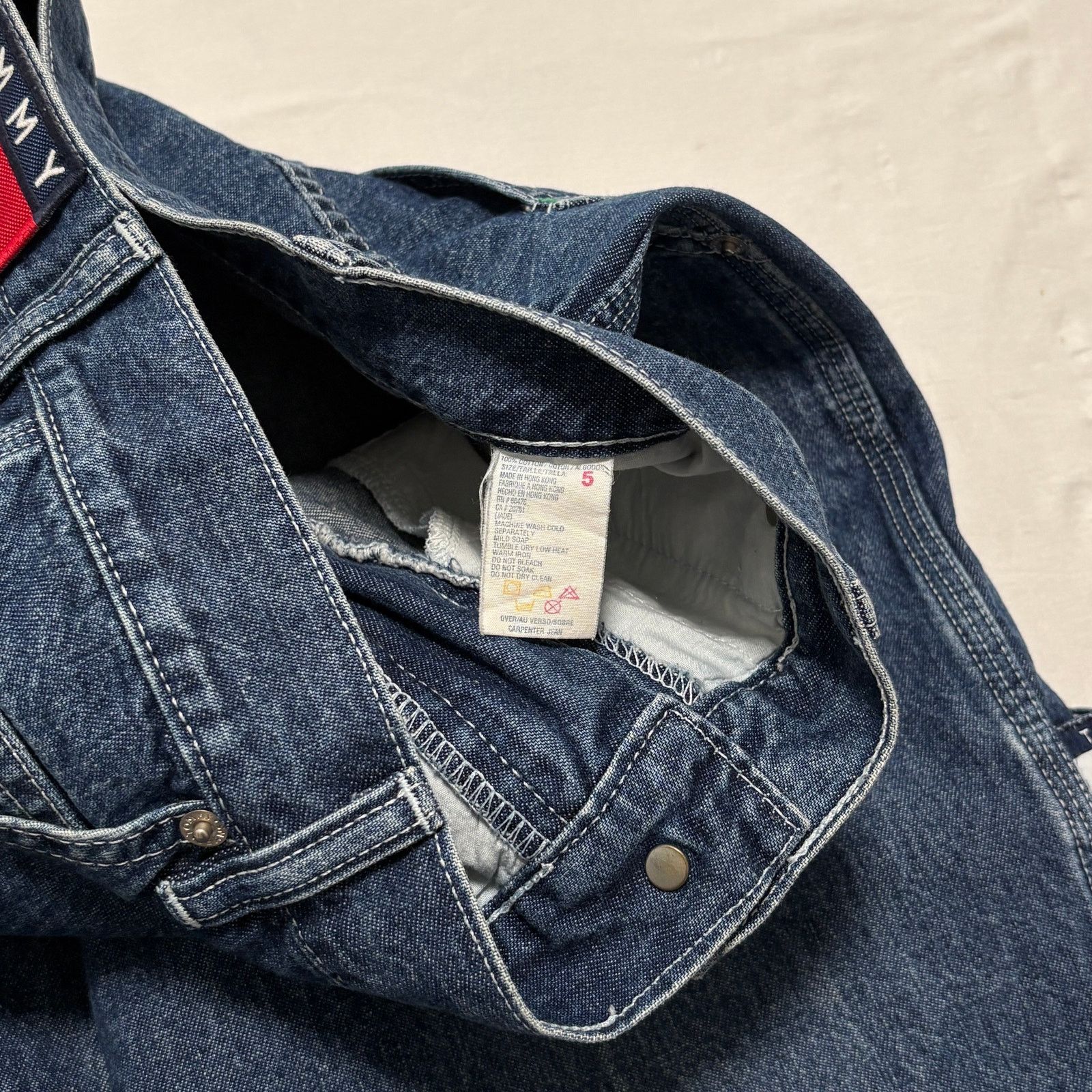 Tommy Hilfiger Tommy Hilfiger Baggy Wide Leg Denim Carpenter Jeans Blue 28 Size US 28 / EU 44 - 3 Thumbnail