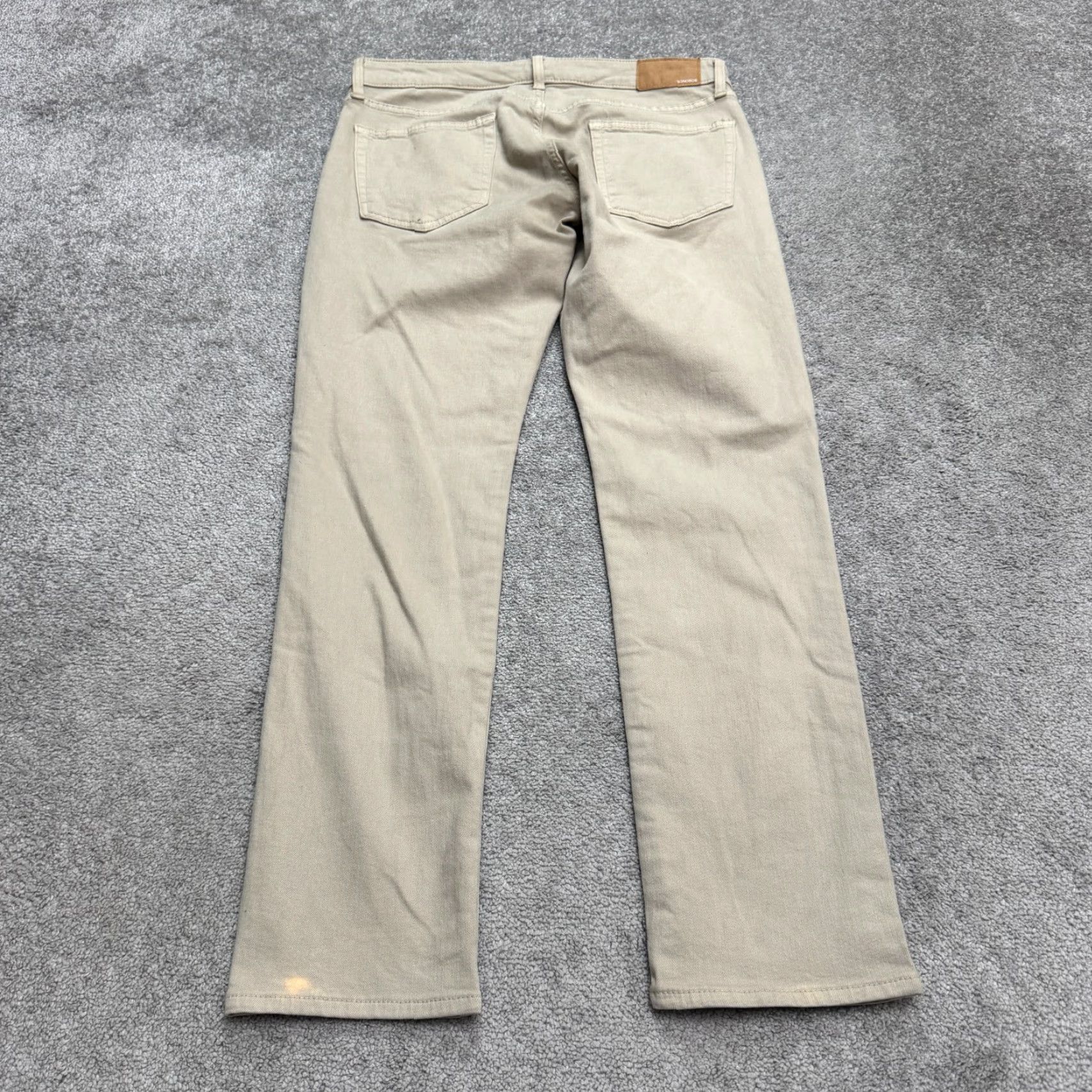 Bonobos VINTAGE Bonobos Slim Fit Denim Jeans Mens 34x32 Beige Cotton Blend Straight 5-Pocket Design USA Classic Designer Preppy Mens Size US 34 / EU 50 - 2 Thumbnail