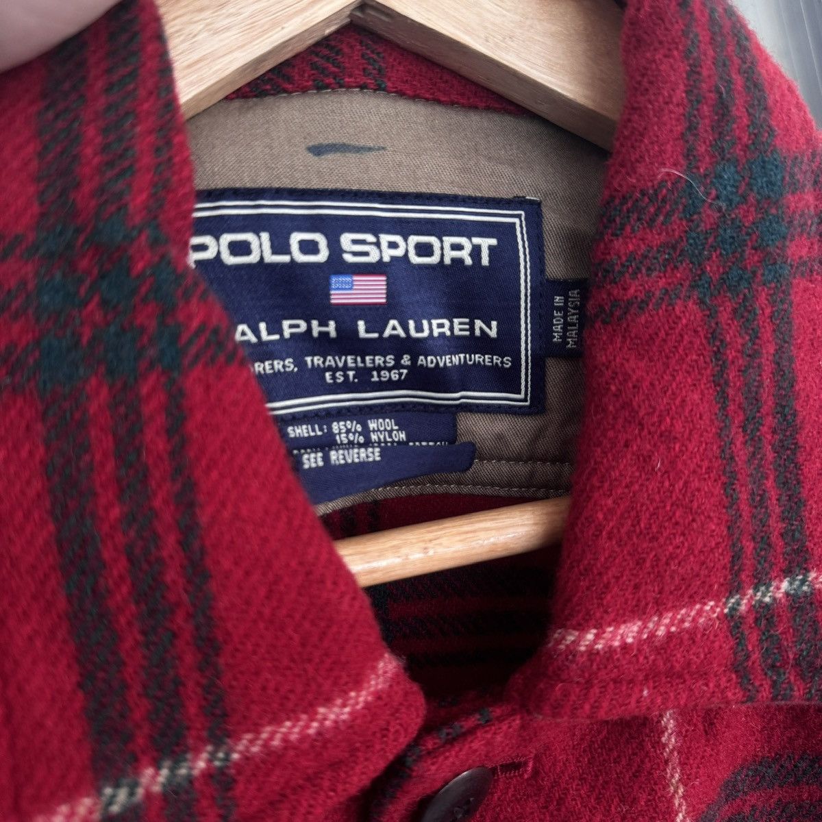 Polo Ralph Lauren Polo Sport Flannel Hunting Jacket Size US L / EU 52-54 / 3 - 5 Thumbnail