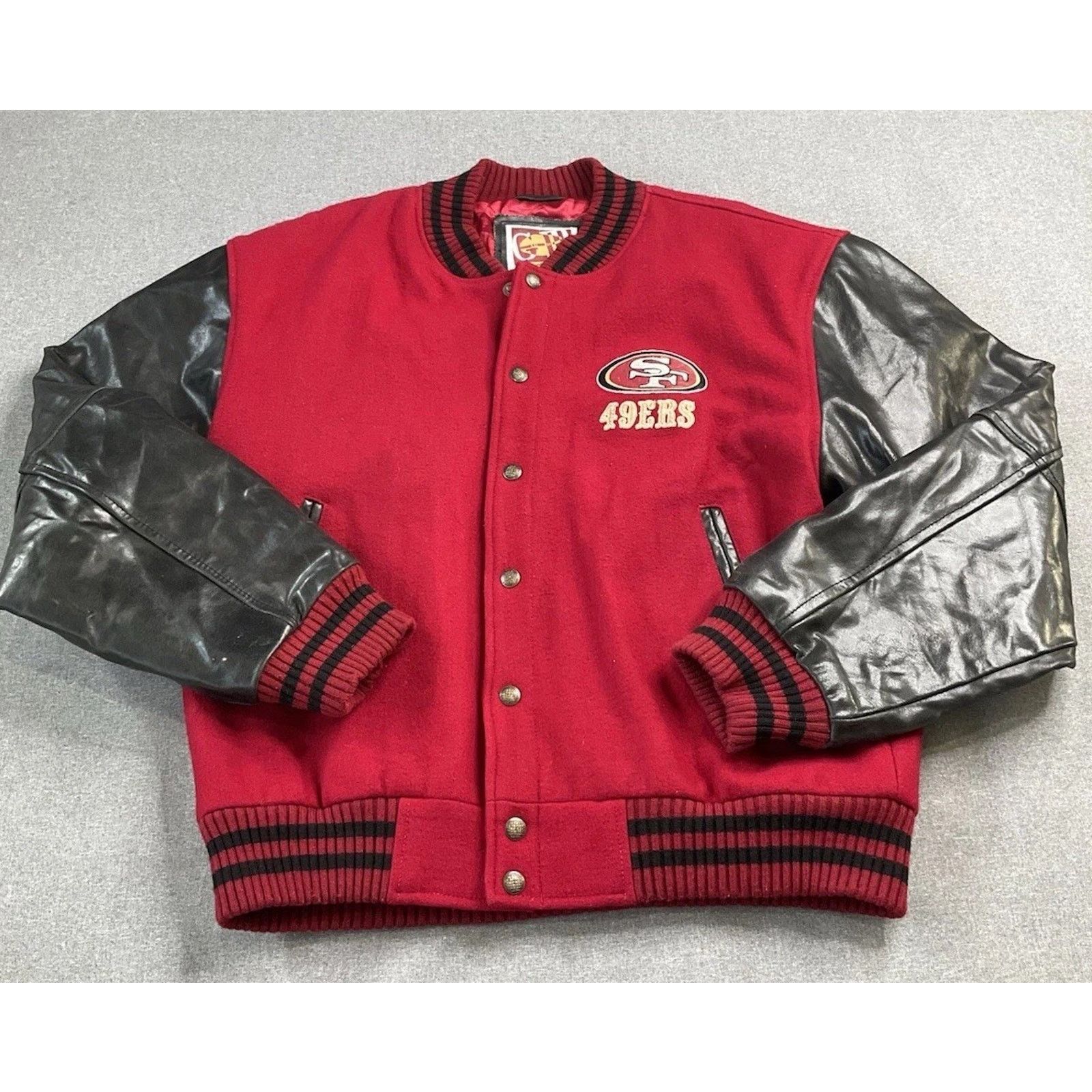 Other Vintage San Francisco 49ers Jacket Mens M-L Leather Wool Size US L / EU 52-54 / 3 - 1 Thumbnail