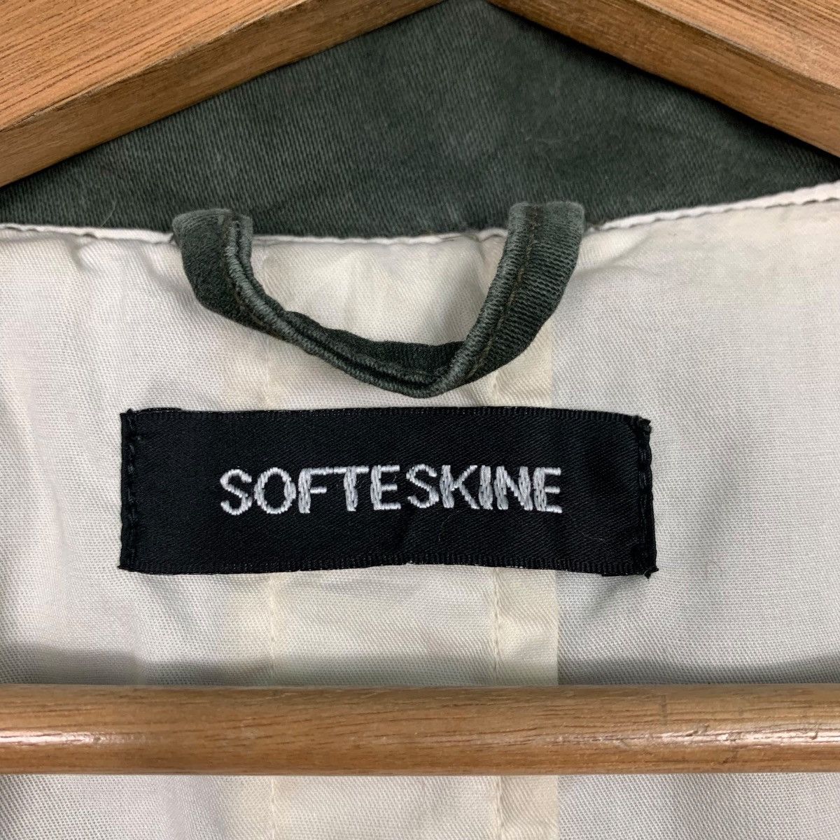 Vintage 90’s SOFTESKINE Olive Green Casual Jacket #2652-C119 Size US S / EU 44-46 / 1 - 14 Thumbnail