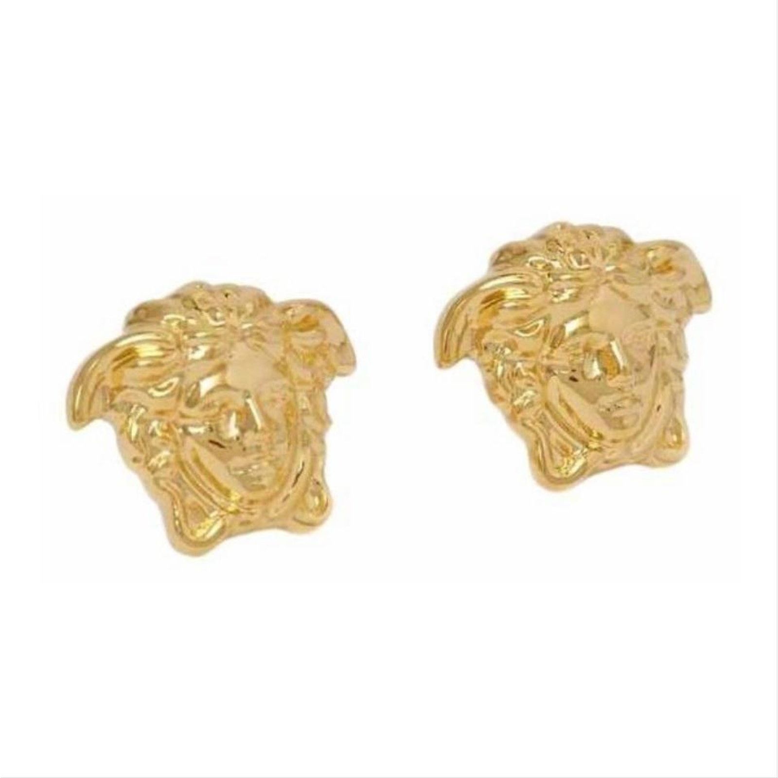 Versace Medusa logo gold tone earrings Size ONE SIZE - 2 Thumbnail