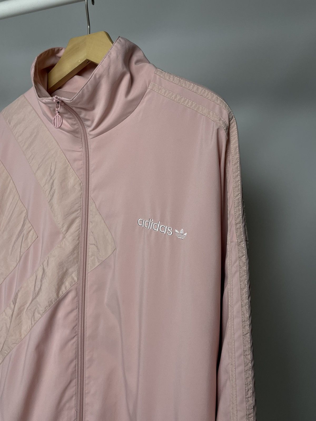 Adidas Adidas 🌸 Vintage Pink Nylon Olympic Track Suit Jacket Size US XL / EU 56 / 4 - 9 Thumbnail