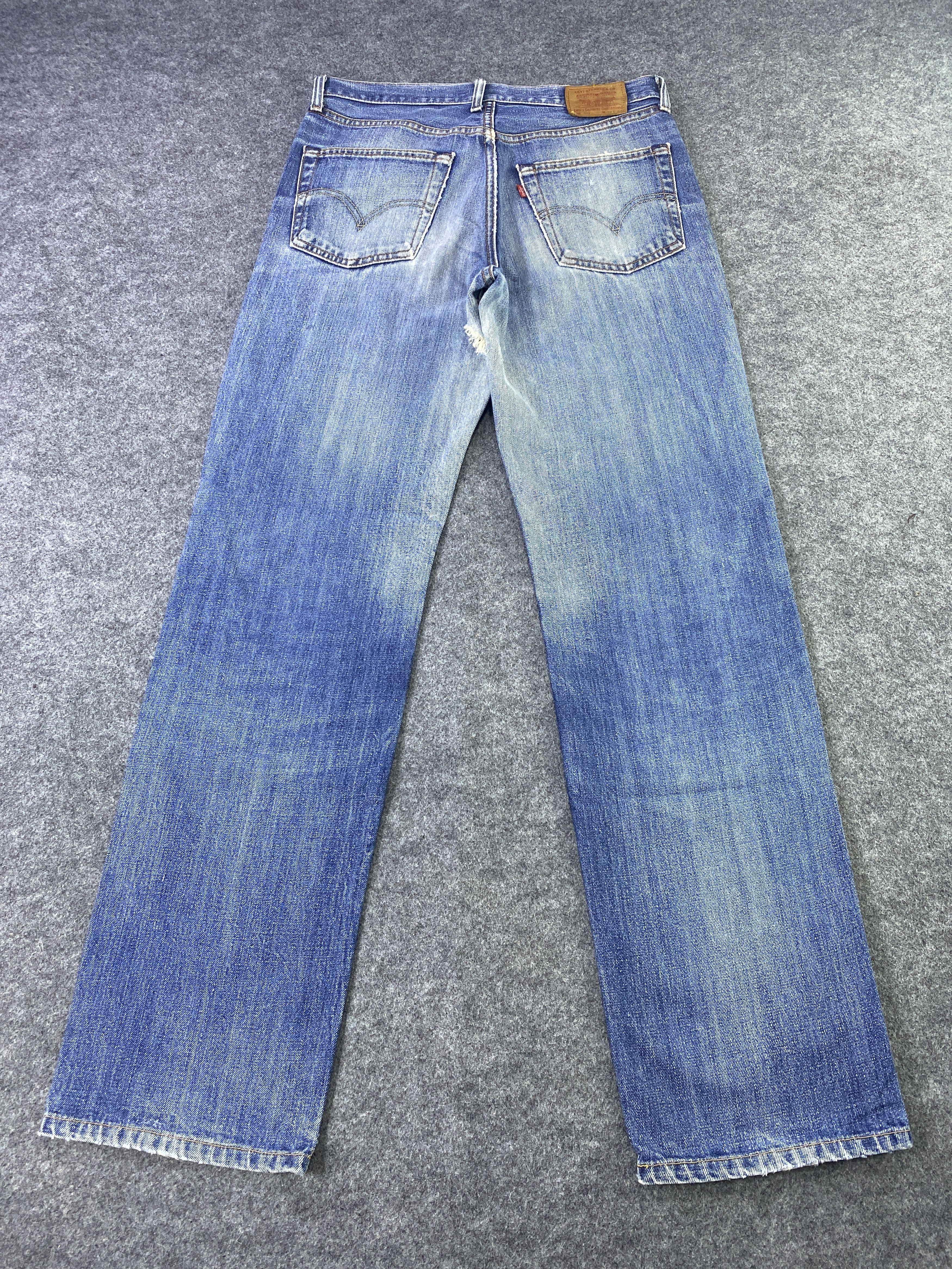 Levi's Vintage Levi's 502 Distresses Blue Wash Jeans - J881 Size US 32 / EU 48 - 4 Thumbnail