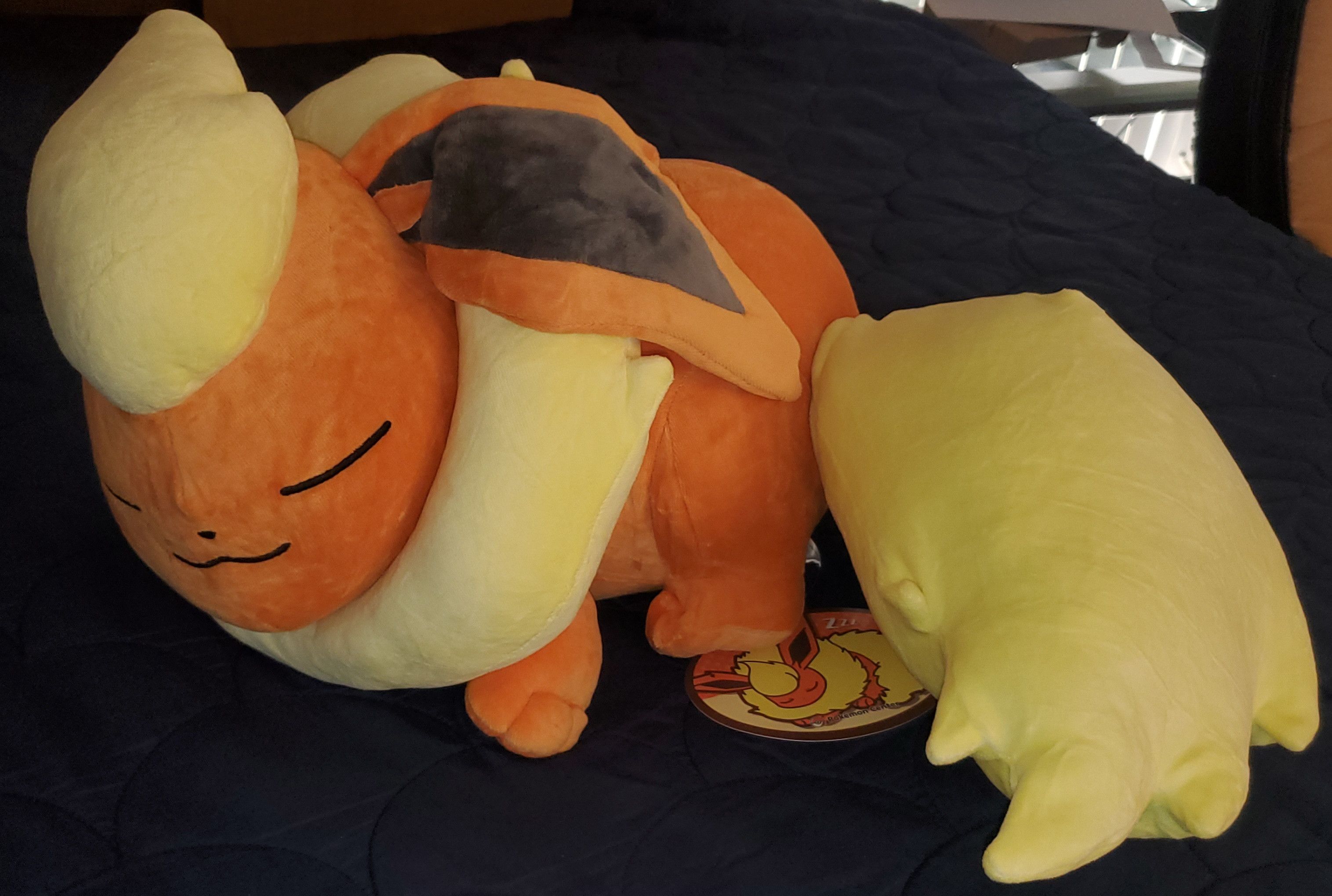 Pokemon Pokemon Center Flareon Sleeper Plush Eeveelution Authentic Size ONE SIZE - 3 Thumbnail