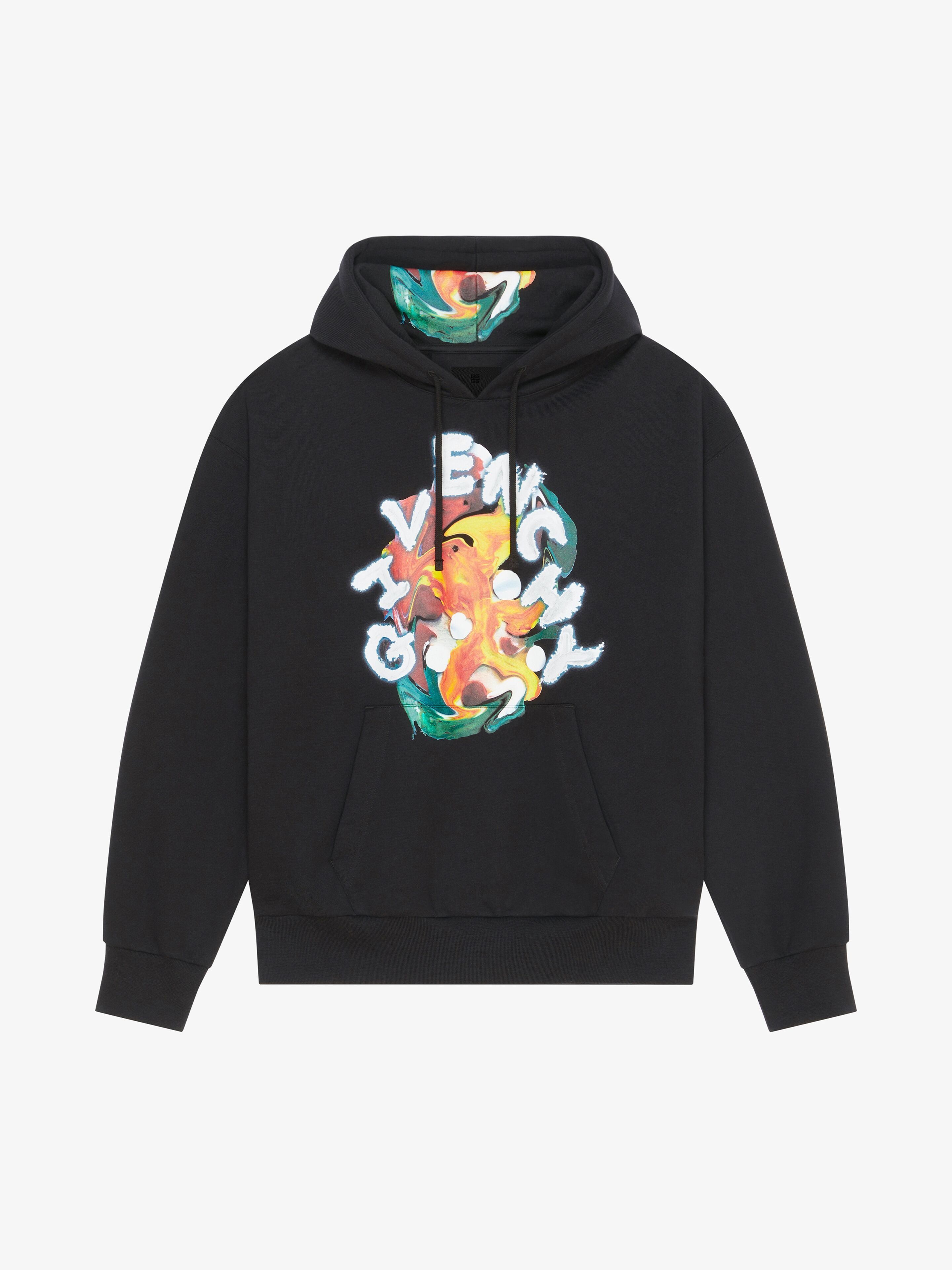 Givenchy o1w1db10325 Boxy Fit Hoodie With Pocket Base in Black Size US XXL / EU 58 / 5 - 1 Thumbnail