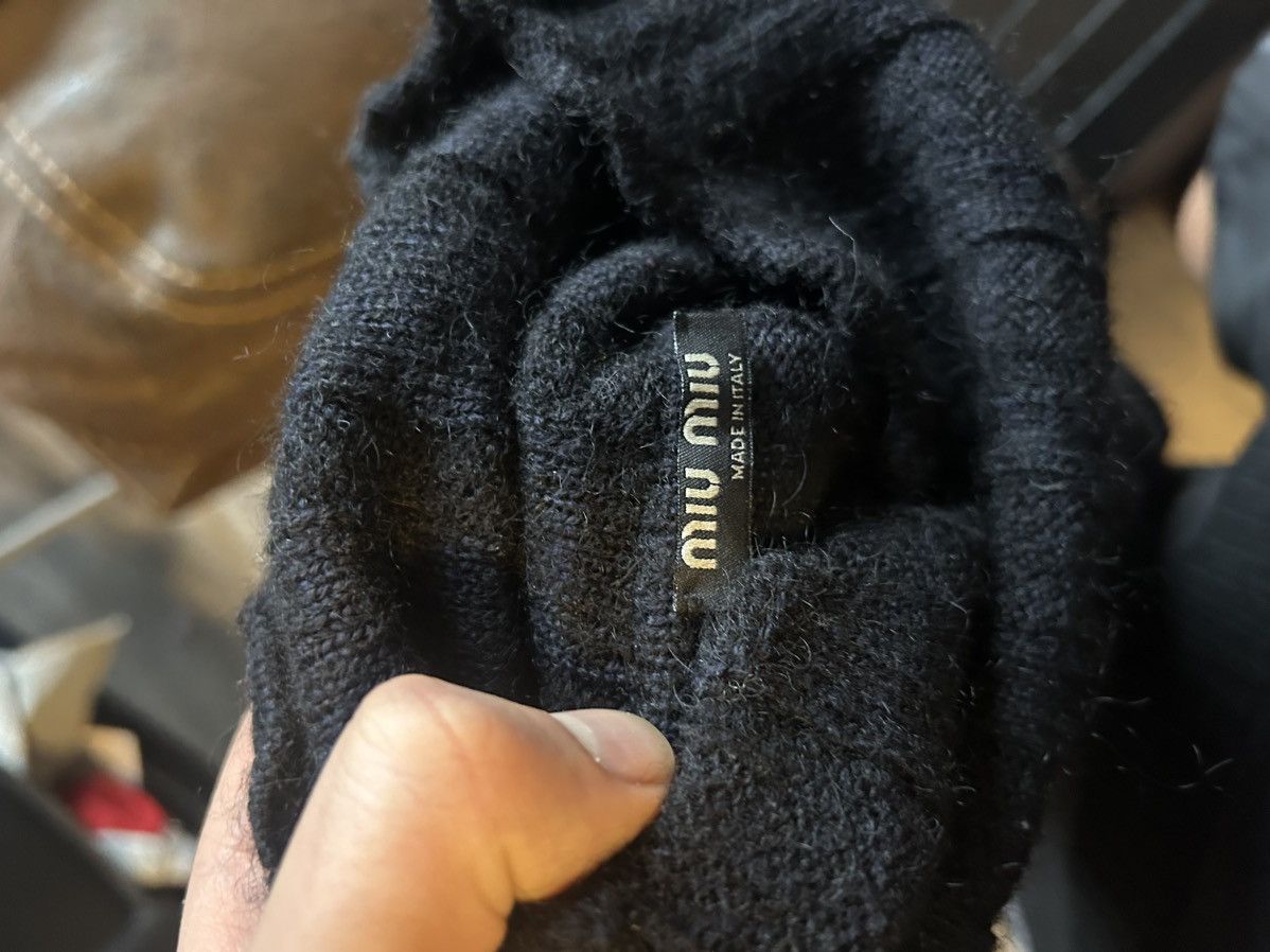 Miu Miu Miu Miu Black Ribbed Turtleneck Sweater Size US XL / EU 56 / 4 - 8 Thumbnail