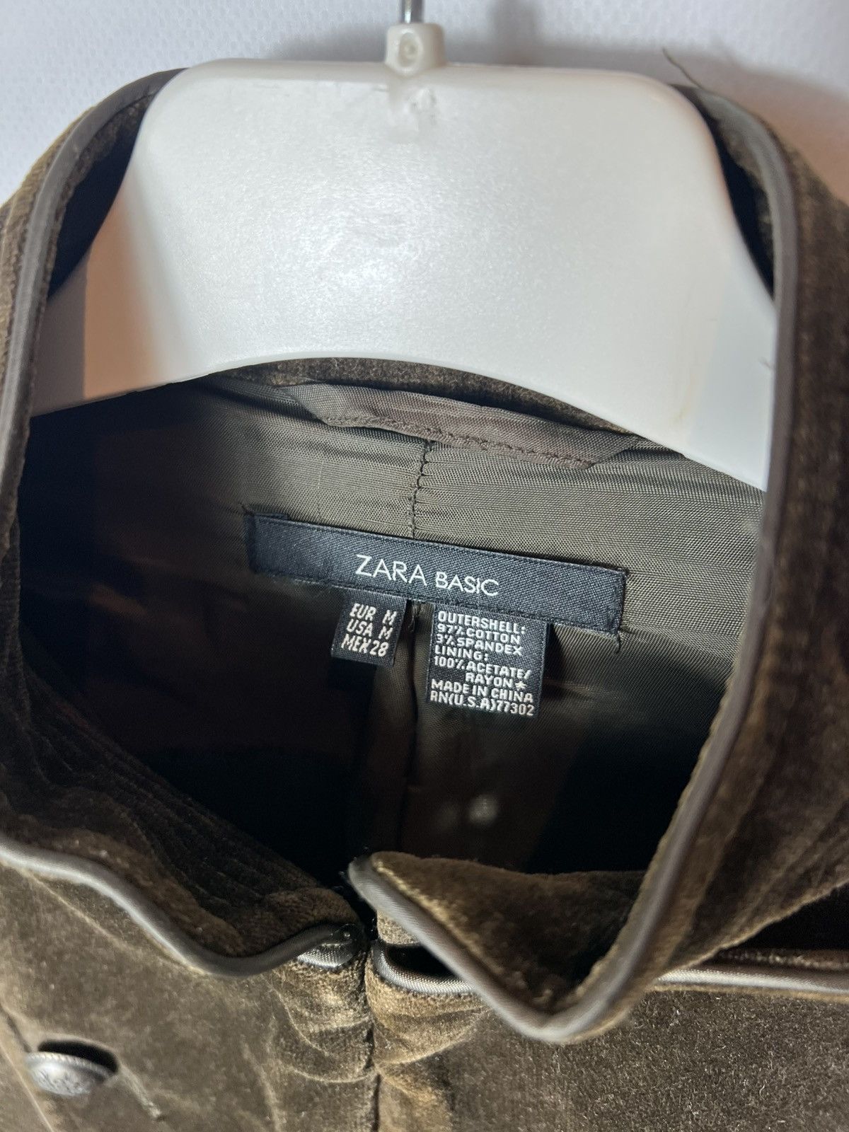 Zara Vintage streetwear Zara Military Napoleon Corduroy Jacket Size M / US 6-8 / IT 42-44 - 7 Thumbnail