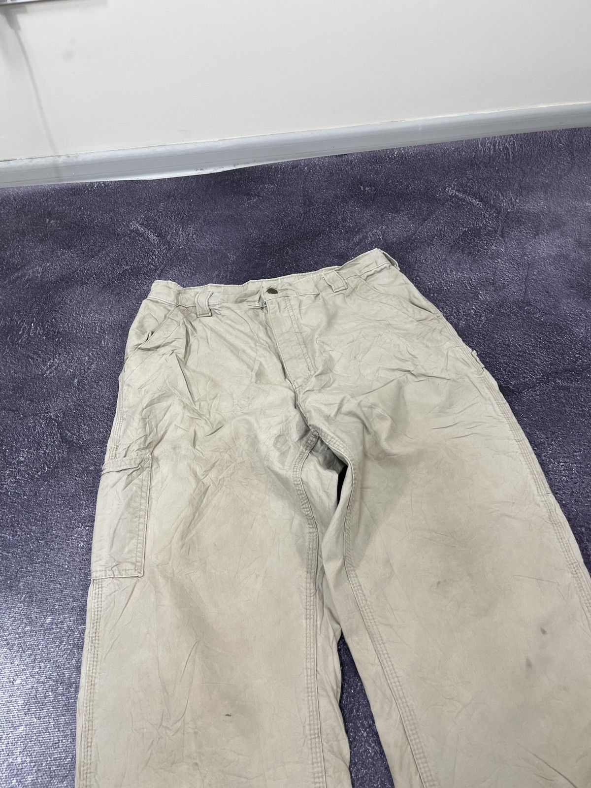 Carhartt × Vintage Vintage 90s Carhartt Y2K Faded Work Baggy Pants Jeans Size US 33 - 8 Thumbnail