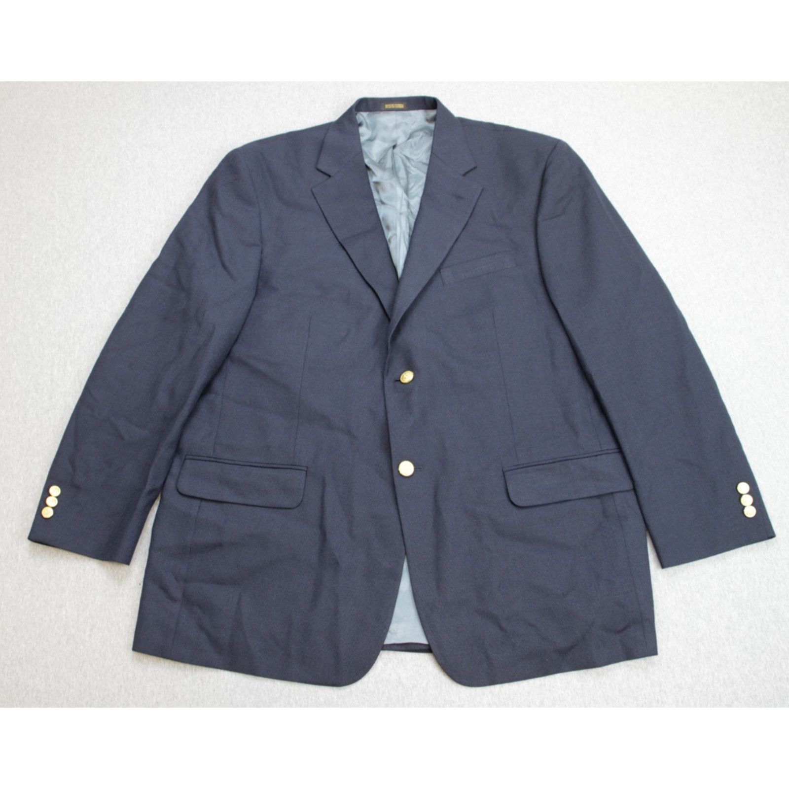 Stafford Stafford Blazer Men Size 46R Navy Blue Wool Blend Size 46R - 8 Thumbnail