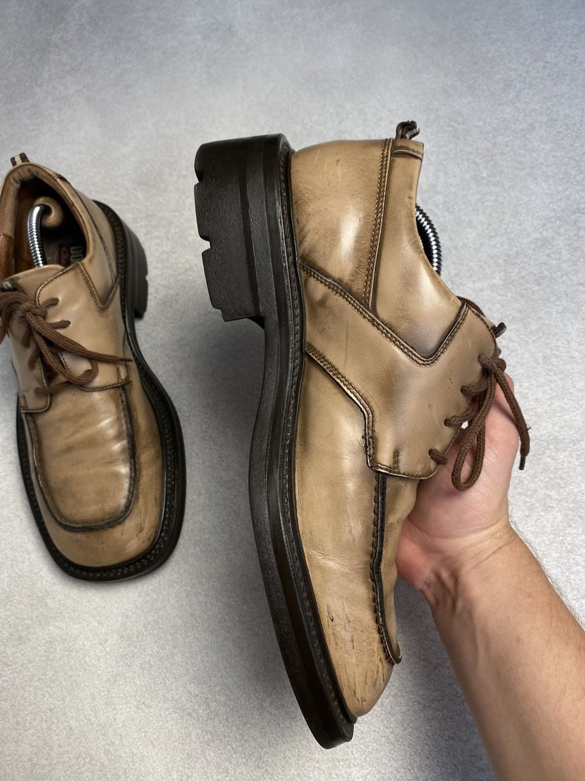 Dockers Dockers Vintage Chunky Leather Platform Boots avant garde Size US 10 / EU 43 - 10 Thumbnail