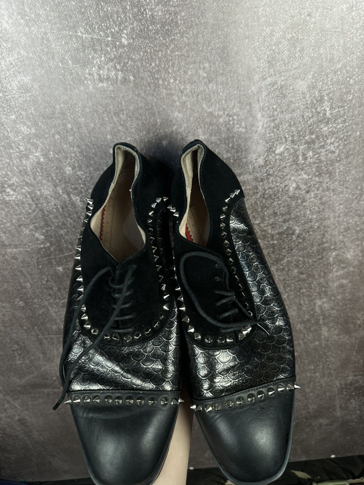 Christian Louboutin Christian Louboutin Champignac Leather & Suede Oxford Size US 13 / EU 46 - 3 Thumbnail