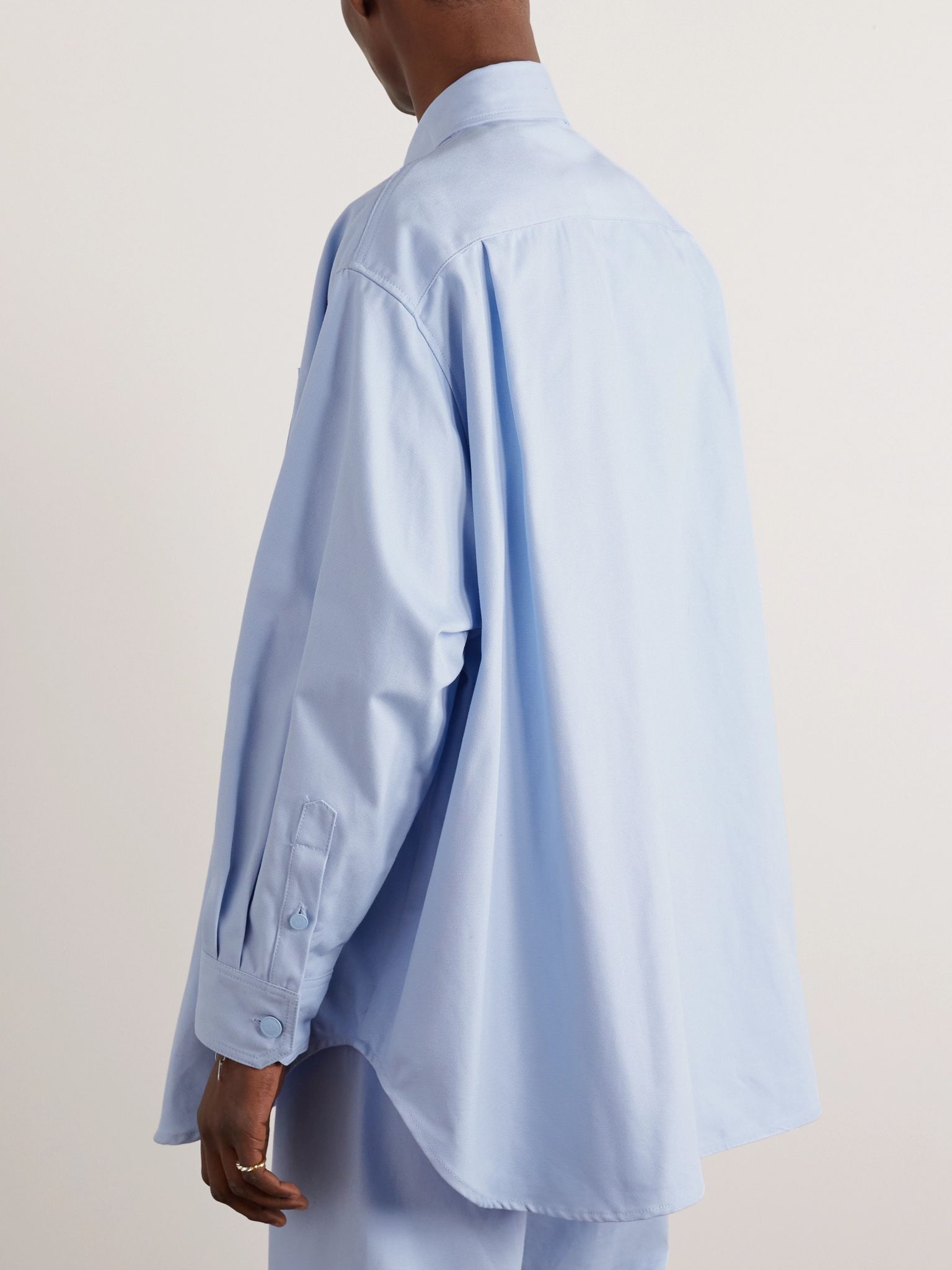 Raf Simons RAF SIMONS Oversized Light Blue Denim Button-down Shirt 
