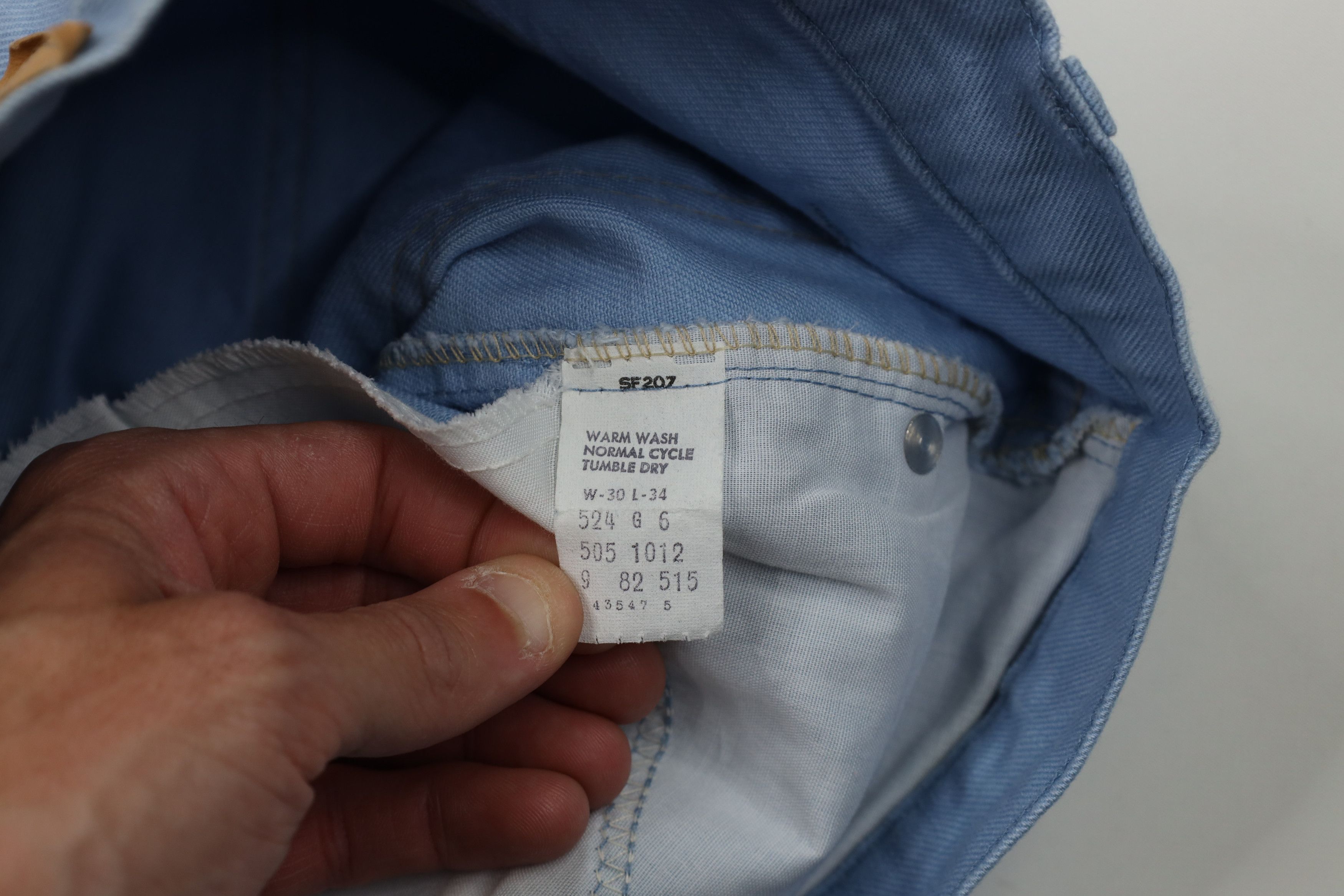 Levi's Vintage 80s Levis 505 Straight Leg Jeans Light Blue USA Size US 30 / EU 46 - 8 Thumbnail