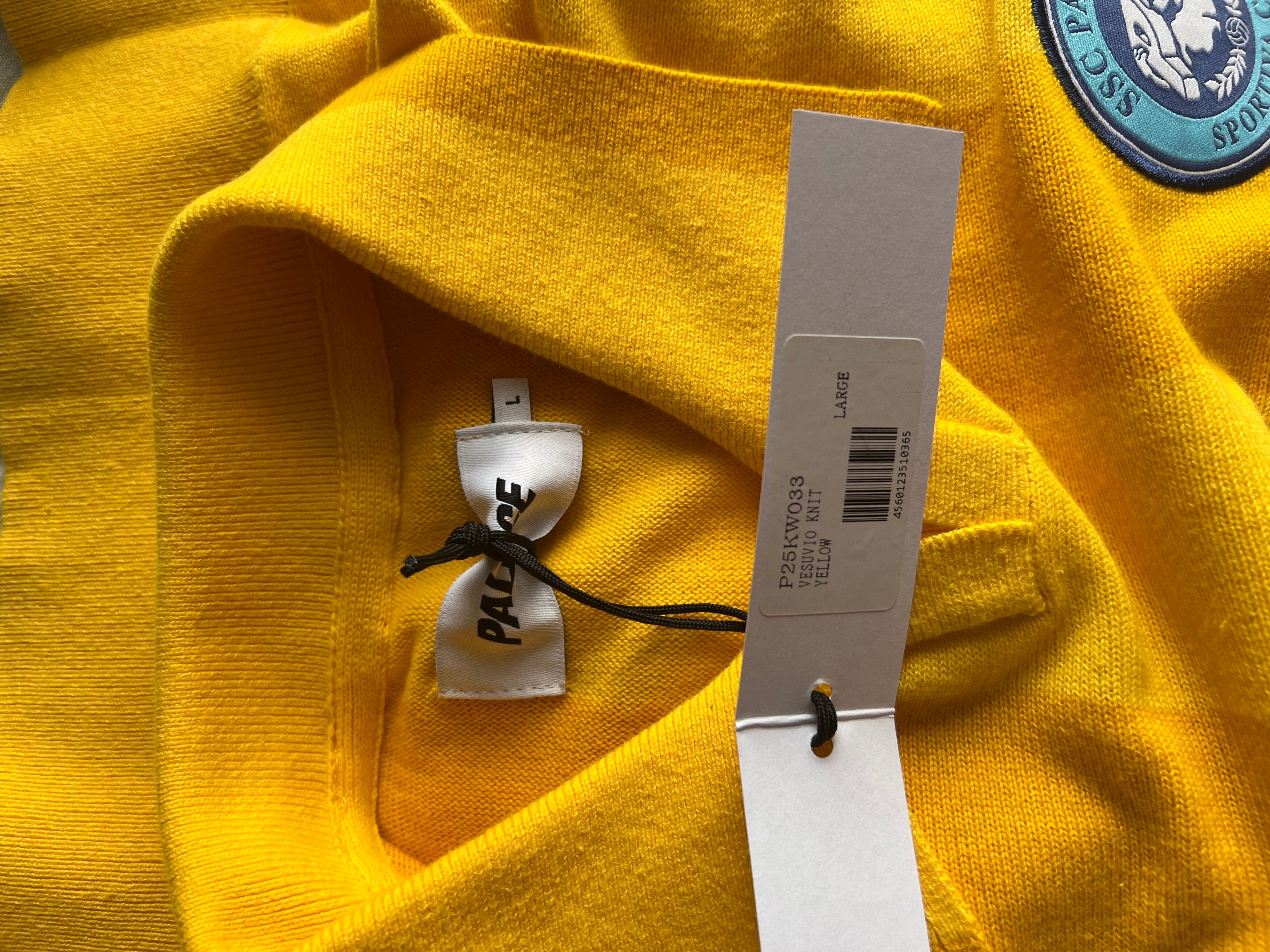 Palace Palace Skateboards Vesuvio Knit in Yellow | Grailed