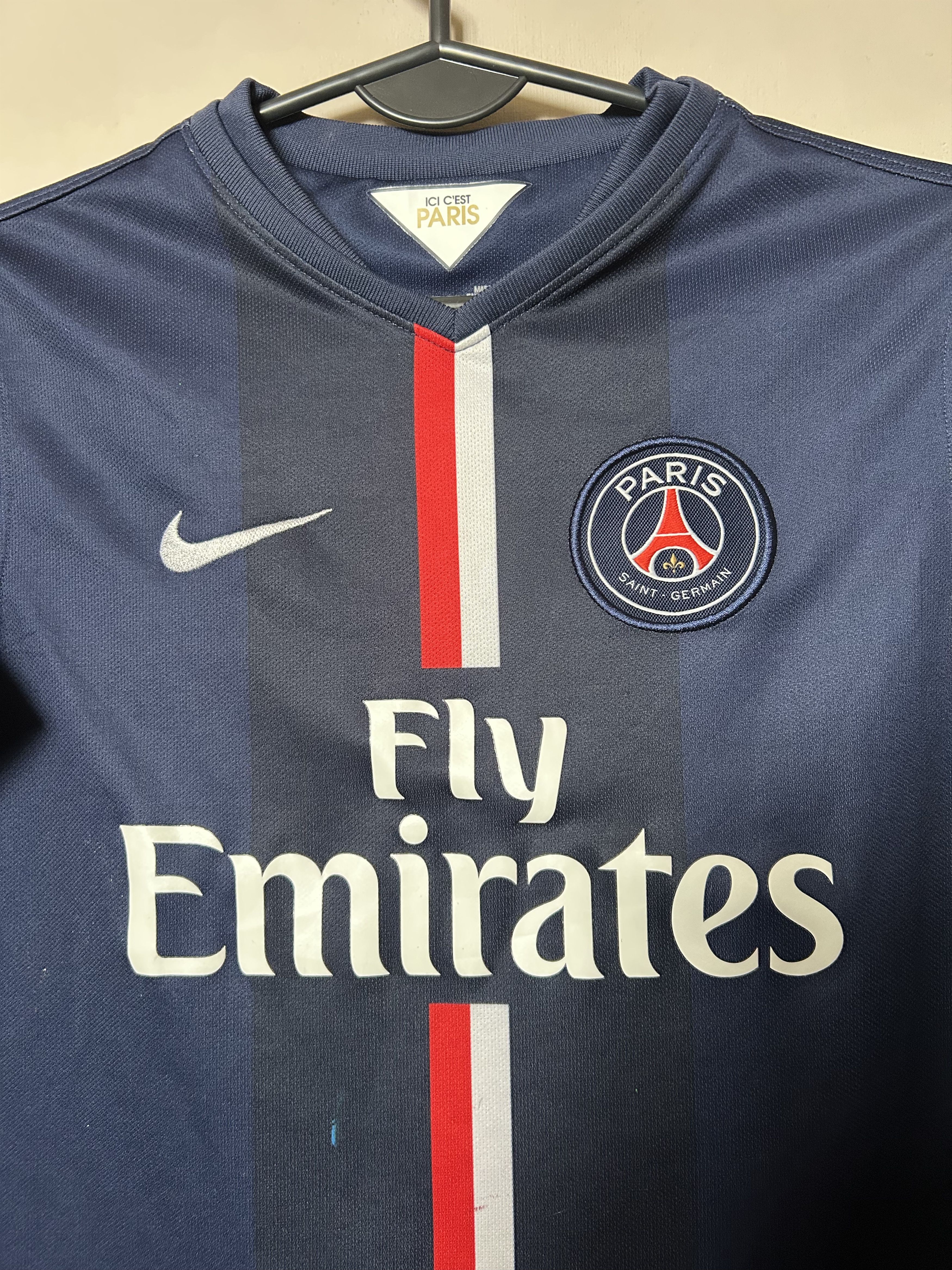Nike Paris Saint Germain #32 DAVID LUIZ Nike - 2014/2015 147-158 Size US XXS / EU 40 - 4 Thumbnail