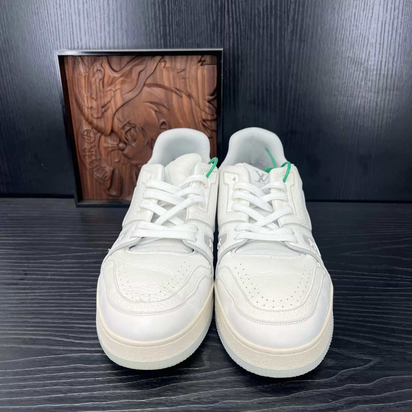 Louis Vuitton LV Trainer White Cement US10 EUR44 Worn Once OG Box Size US 11 / EU 44 - 2 Thumbnail