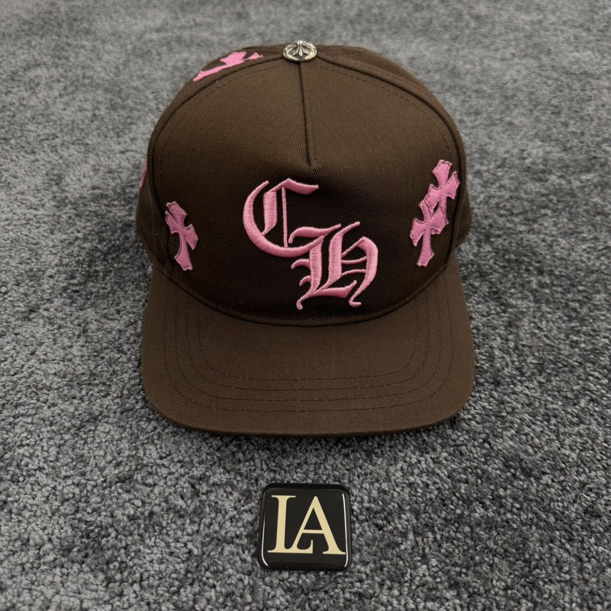 Chrome Hearts Chrome Hearts Brown Pink Patches Cap Hat Size ONE SIZE - 1 Thumbnail
