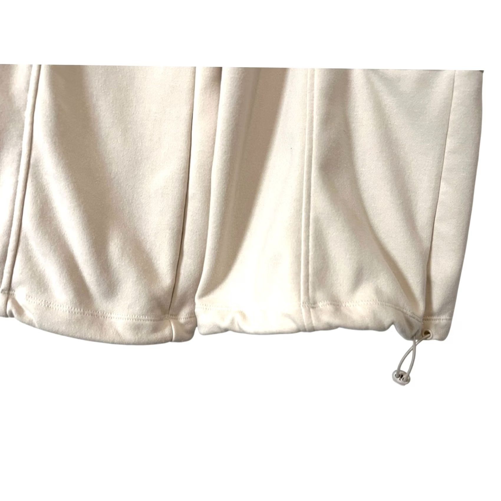 Vintage Lazy Sundays Cargo Jogger Sweatpants Women L Ivory Drawstring Waist Comfort Pants Size 24" / US 00 / IT 34 - 4 Thumbnail