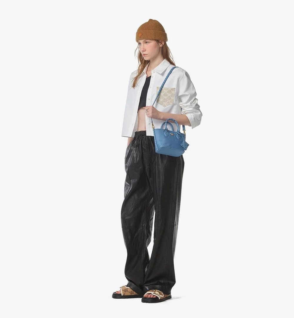 MCM o1mt1gz0925 Size: OS / Shopper XMini Bag in Blue Size ONE SIZE - 5 Thumbnail