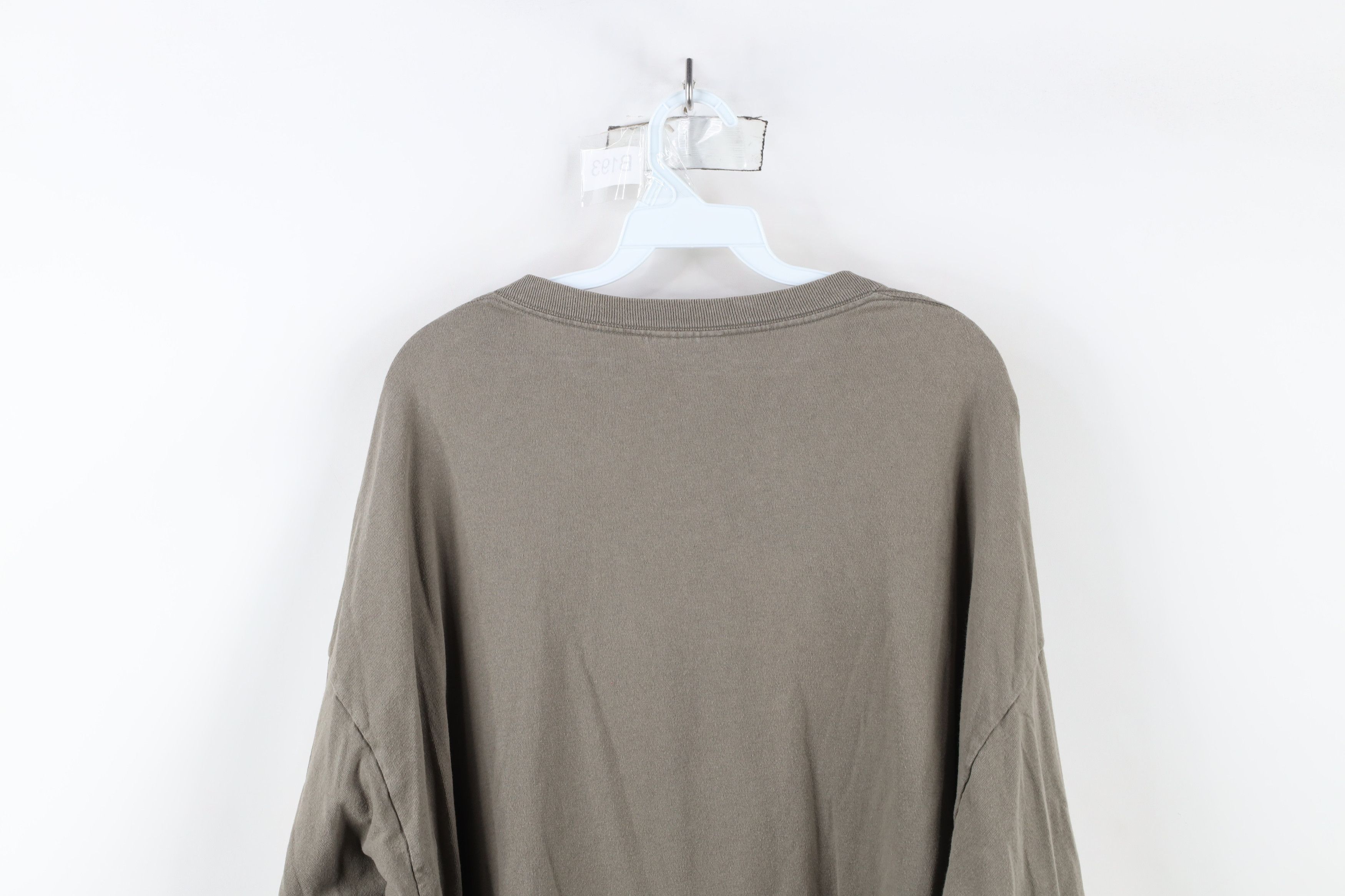 Nike × Vintage Vintage 90s Nike Athletics Center Swoosh Long Sleeve T-Shirt Size US XXL / EU 58 / 5 - 13 Thumbnail