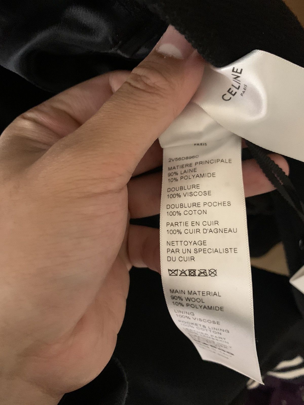 Celine Celine 2025SS Black and White Wool “C” teddy Size US L / EU 52-54 / 3 - 8 Thumbnail
