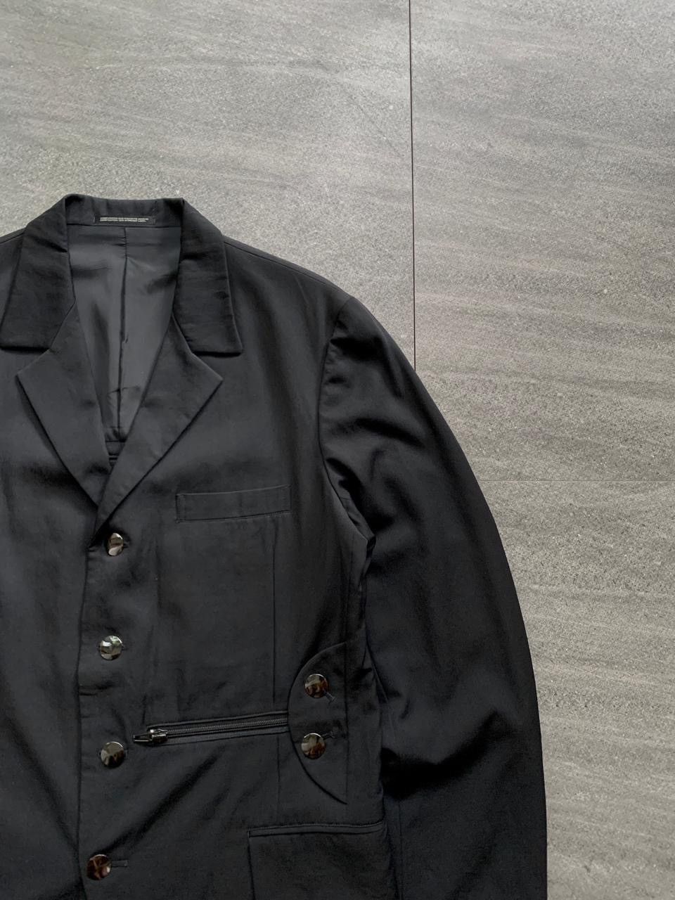 Yohji Yamamoto FREE TAX! Bondage Zipper Blazer Jacket Size 48R - 2 Thumbnail