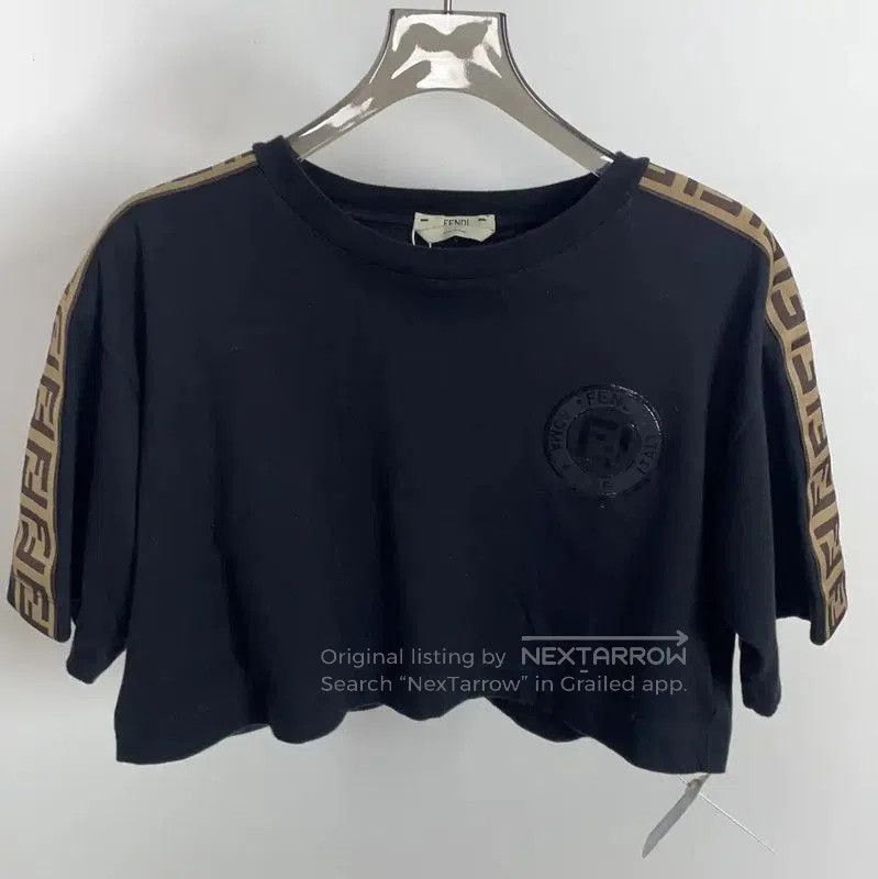Fendi Fendi Summer Black Cotton T-Shirt . Size XXS / US 00 / IT 34 - 1 Thumbnail