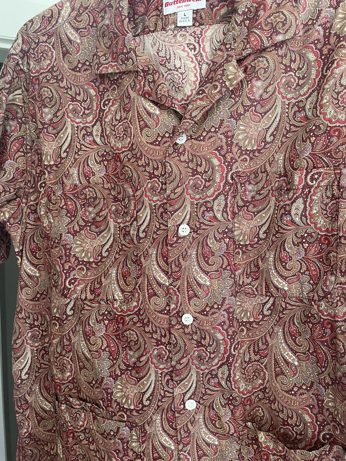 Battenwear Paisley Camp Collar Size US L / EU 52-54 / 3 - 4 Thumbnail