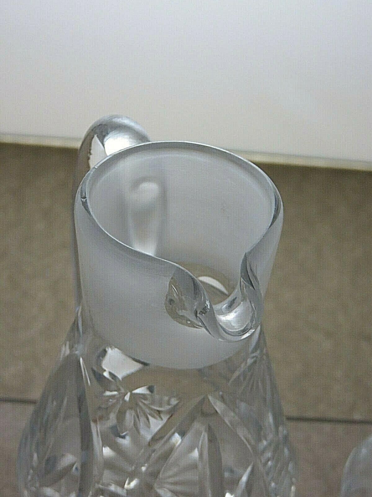 The Unbranded Brand Vintage Lead Crystal Cut Glass Bottle & Lid 5 1/8" Size ONE SIZE - 5 Thumbnail