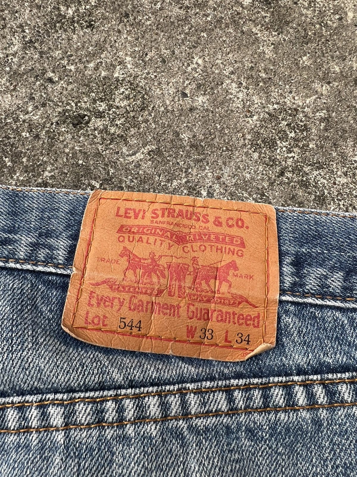 Levi's Vintage Levis 544 Distressed Baggy Jean Size US 32 / EU 48 - 25 Thumbnail