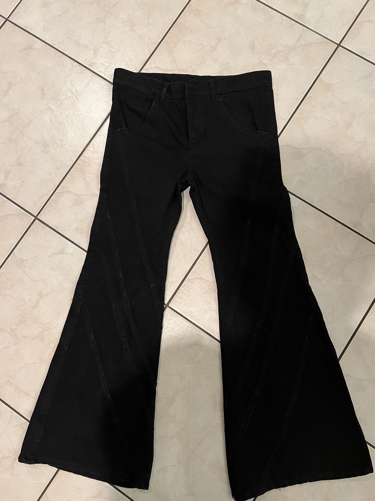 Other EauxClaire Black “Spiral” Flared Denim Size US 32 / EU 48 - 3 Thumbnail