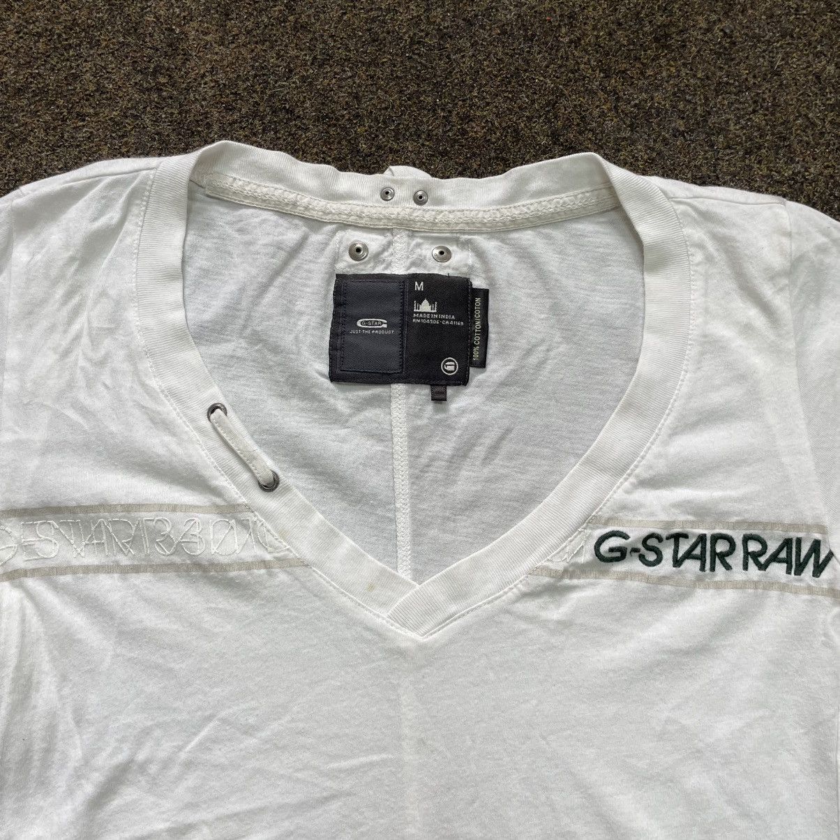 Vintage Vintage Y2K White Graphic Tee Streetwear Indie Washed Boxy S Size S / US 4 / IT 40 - 2 Thumbnail