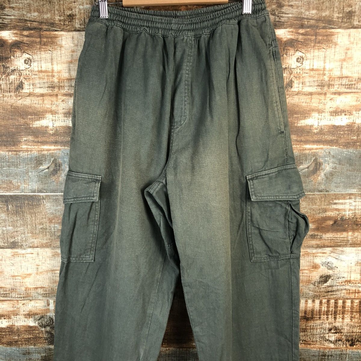Japanese Brand Polar Green Cargo Multipocket Pants #A1419 Size US 28 / EU 44 - 5 Thumbnail