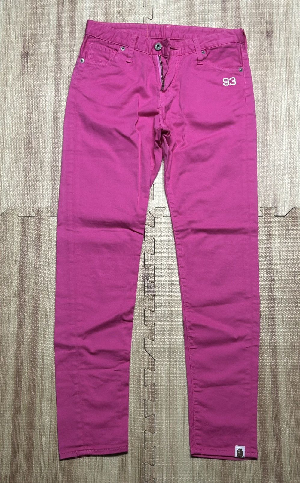 Bape Rare og Bape pink jeans ape head xxs Size 22" - 1 Thumbnail