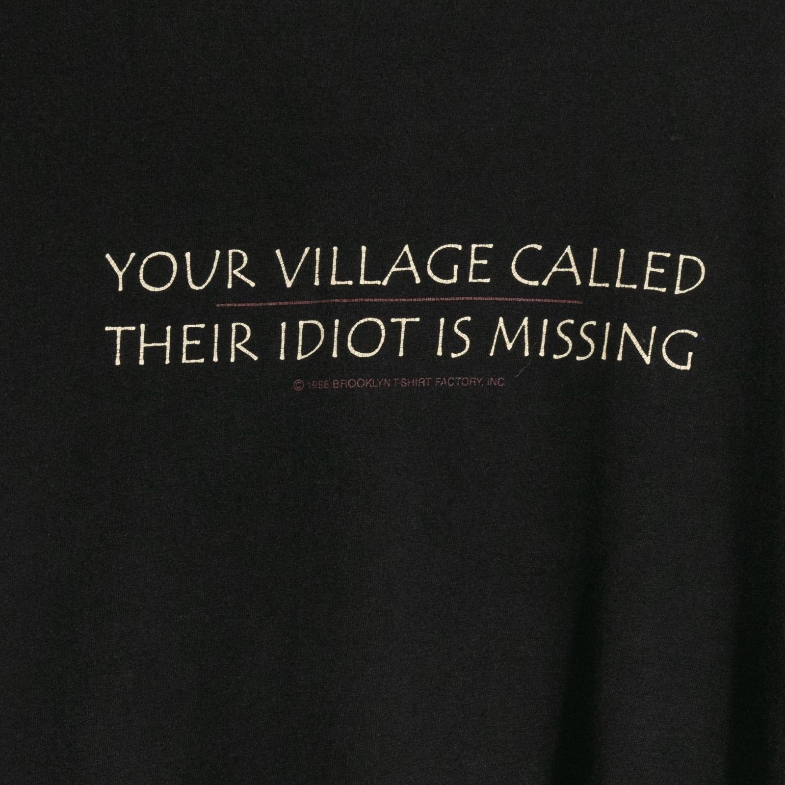 Vintage Vintage 90s Funny Humor Idiot T Shirt Mens XL Village Idiot Size US XL / EU 56 / 4 - 3 Thumbnail