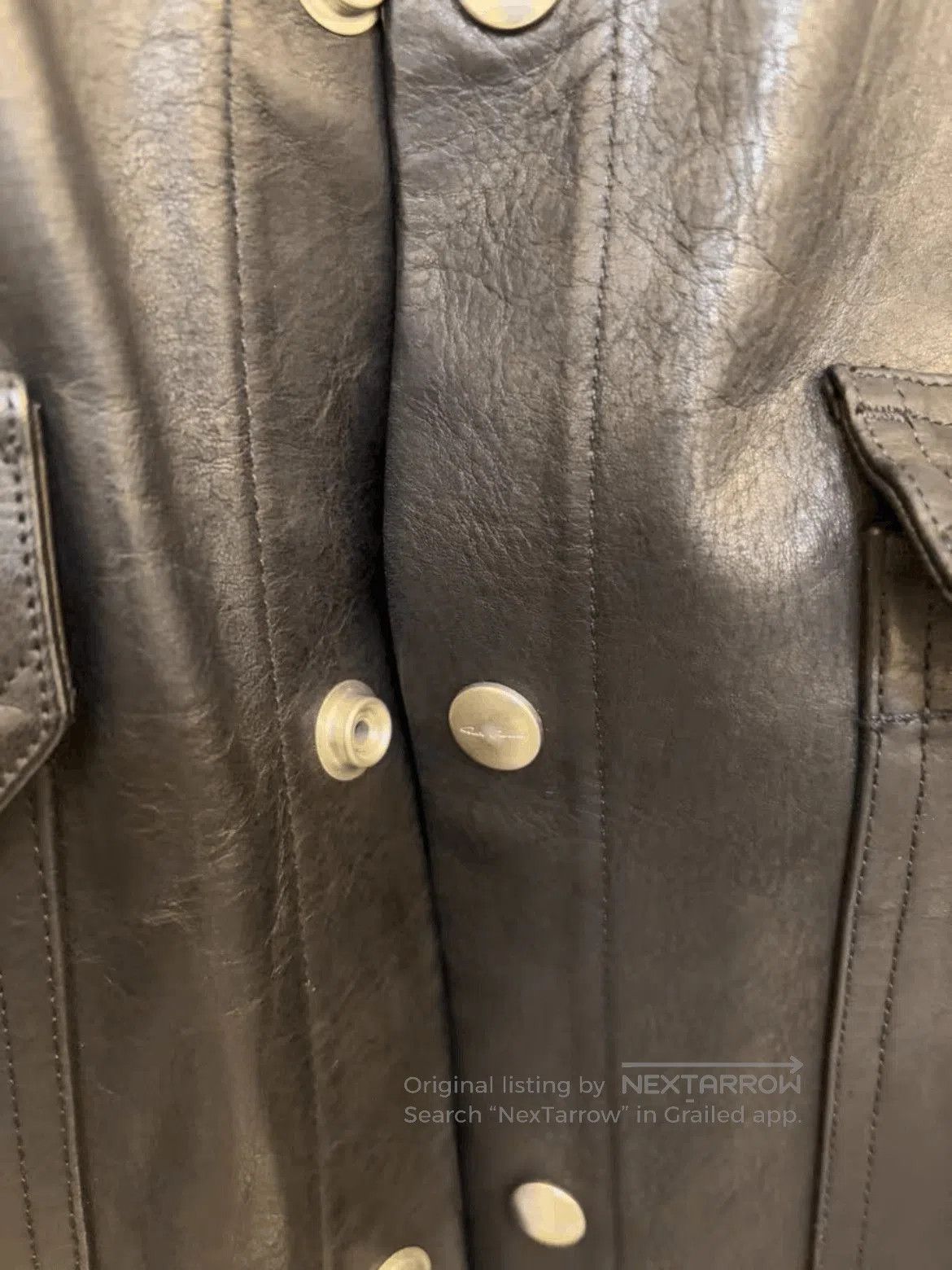 Rick Owens Sz 48 Rick Owens 19AW Leather Shirt Jacket. Size US M / EU 48-50 / 2 - 5 Thumbnail