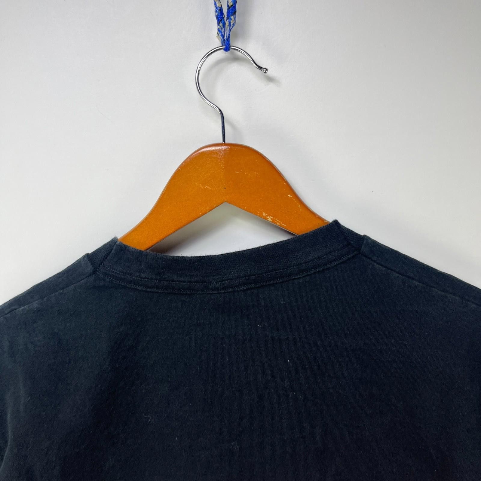 Fruit Of The Loom Vintage Blank Black Single Stitch Shirt Large Fruit Loom Size US L / EU 52-54 / 3 - 8 Thumbnail