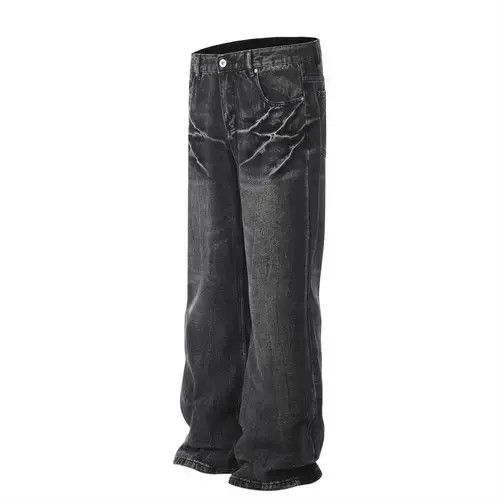 Jean Men's trendy tie-dye ripped distressed washed jeans Size US 32 / EU 48 - 3 Thumbnail