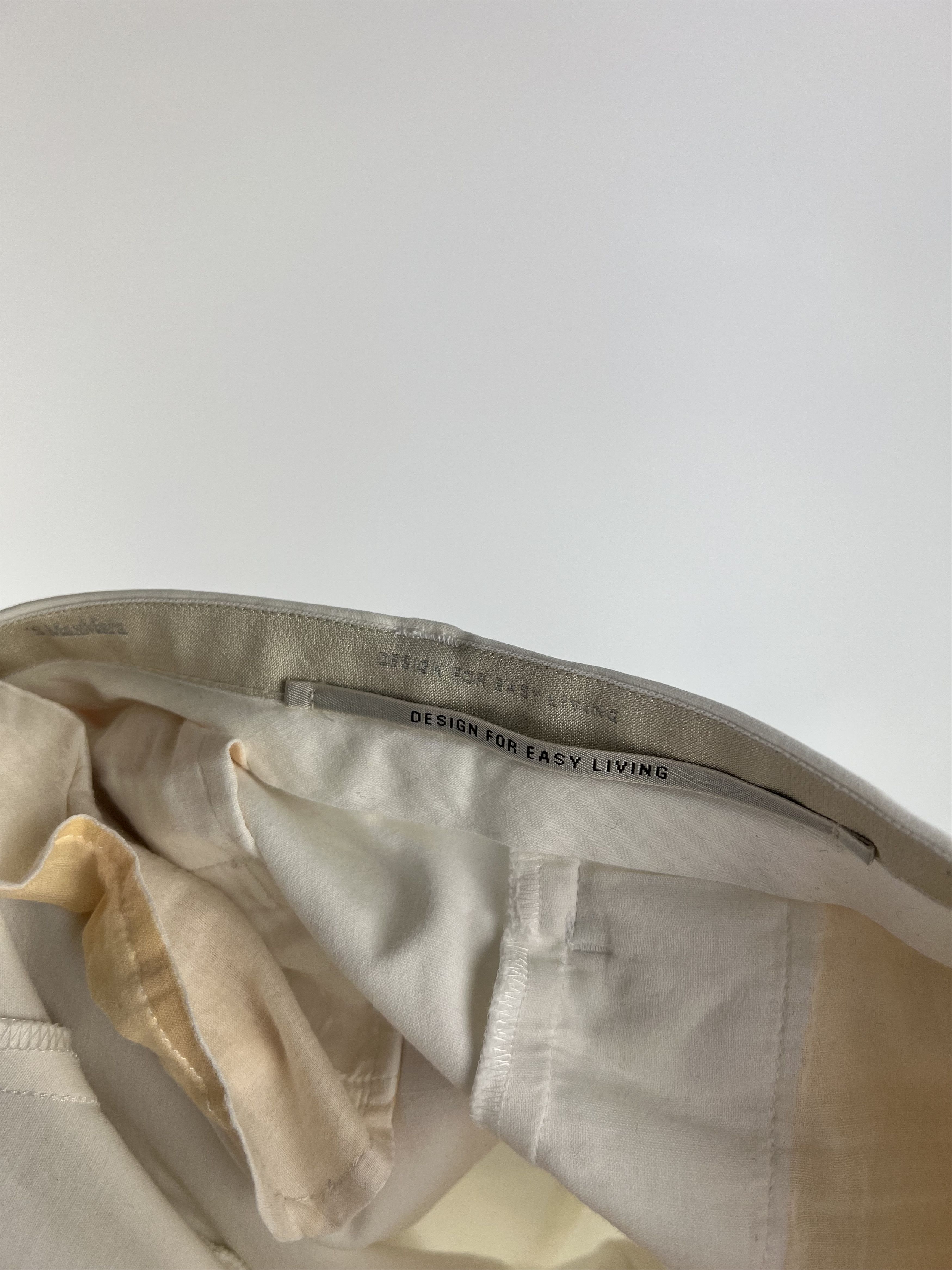 Max Mara Max Mara White Cotton Pants Size 6 Size 28" / US 6 / IT 42 - 6 Thumbnail