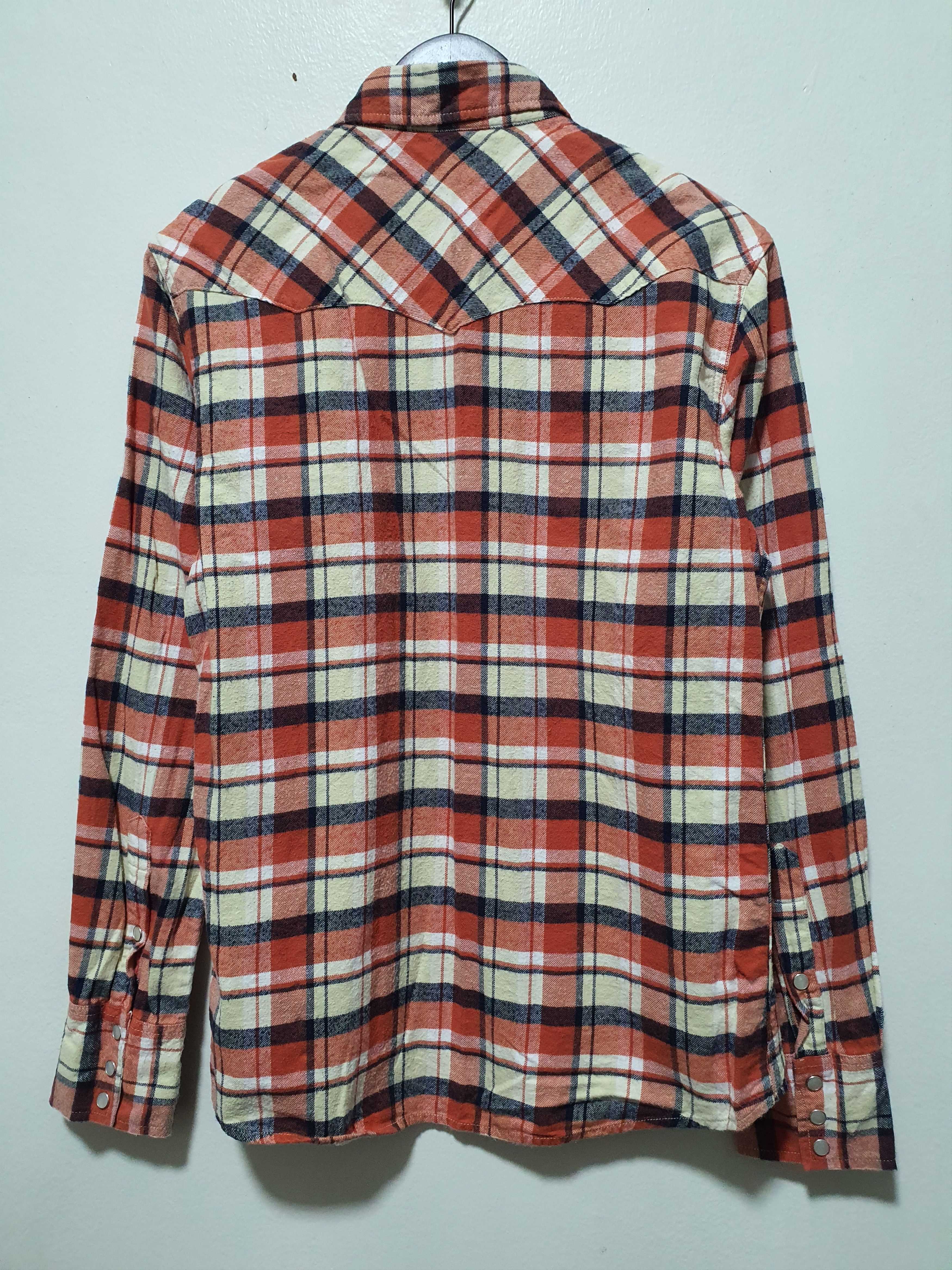 Edwin EDWIN 19/28 CHECKED PEARL SNAP BUTTON WESTERN SHIRT Size US L / EU 52-54 / 3 - 3 Thumbnail