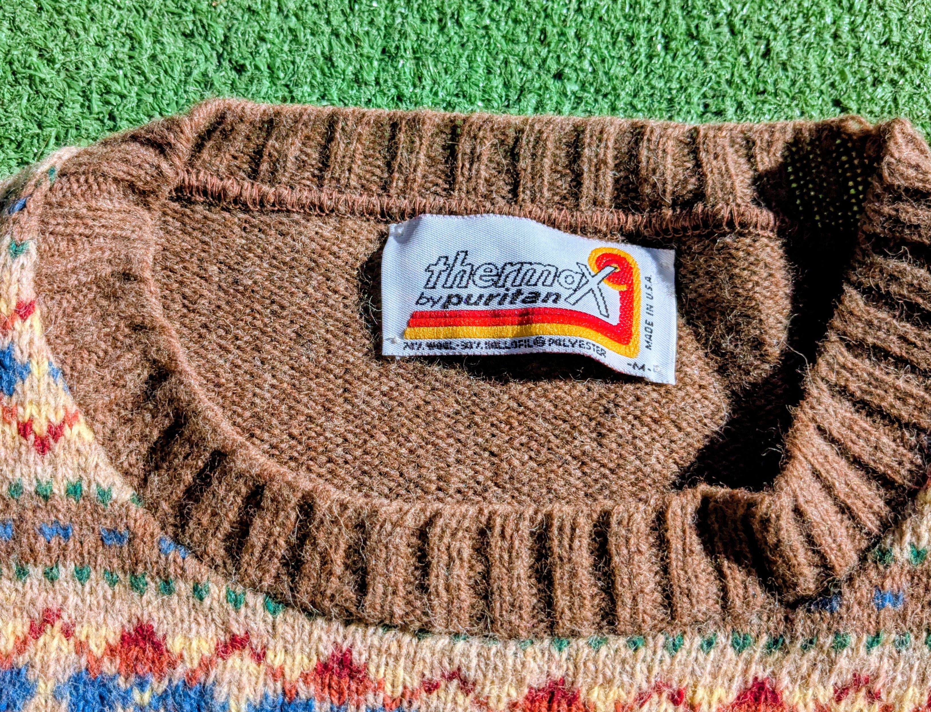 Other Fair Isle Puritan Vintage Thermax USA Wool/Polyester Sweater Size US M / EU 48-50 / 2 - 6 Thumbnail