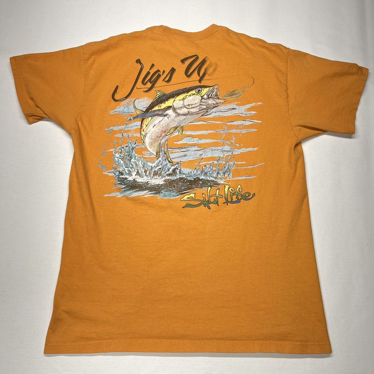 Other Salt Life Tee Shirt Orange Jigs Up Fishing Graphic Y2K Size US L / EU 52-54 / 3 - 1 Thumbnail