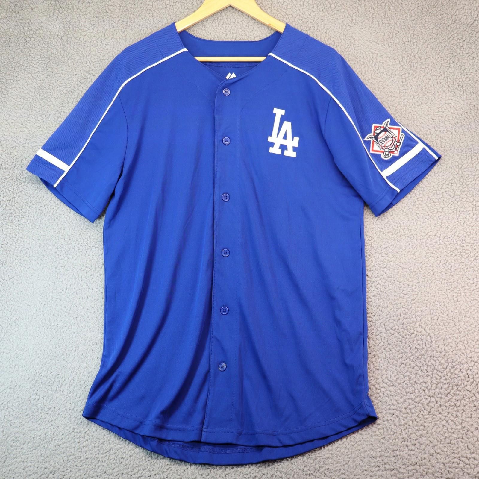 Majestic Los Angeles Dodgers Jersey Majestic Size Large Made USA Size ONE SIZE - 1 Thumbnail